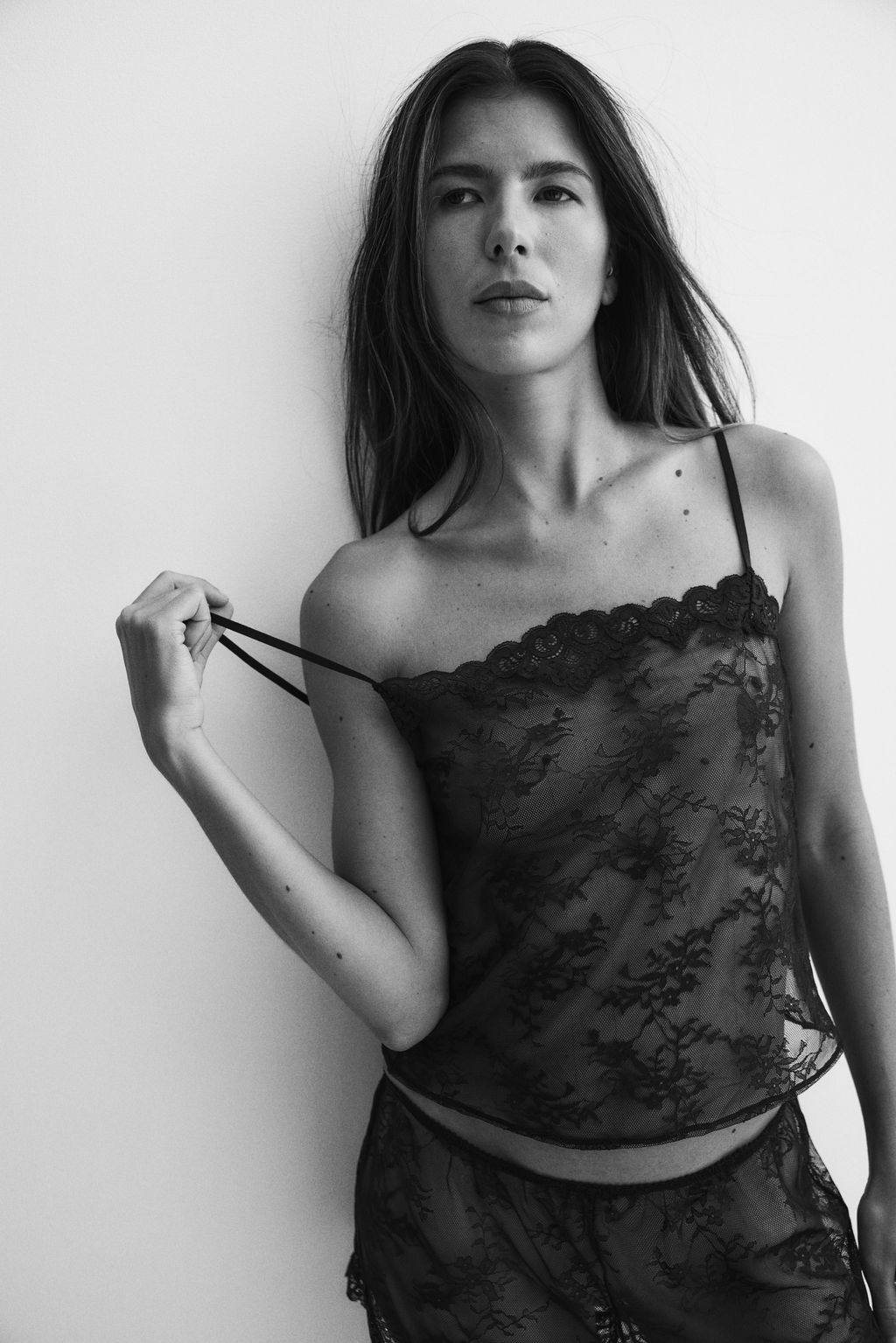 Top de encaje con tirantes espagueti - H&m фото 3