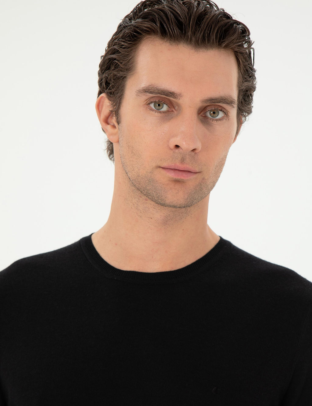 Черный зауженный свитер - Cacharel фото 2