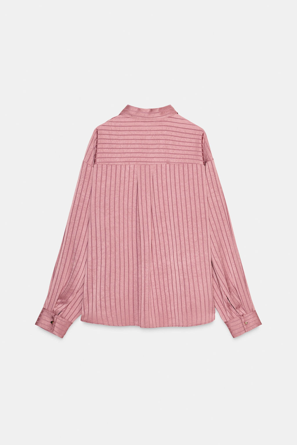 STRIPED SATIN SHIRT - Zara фото 8