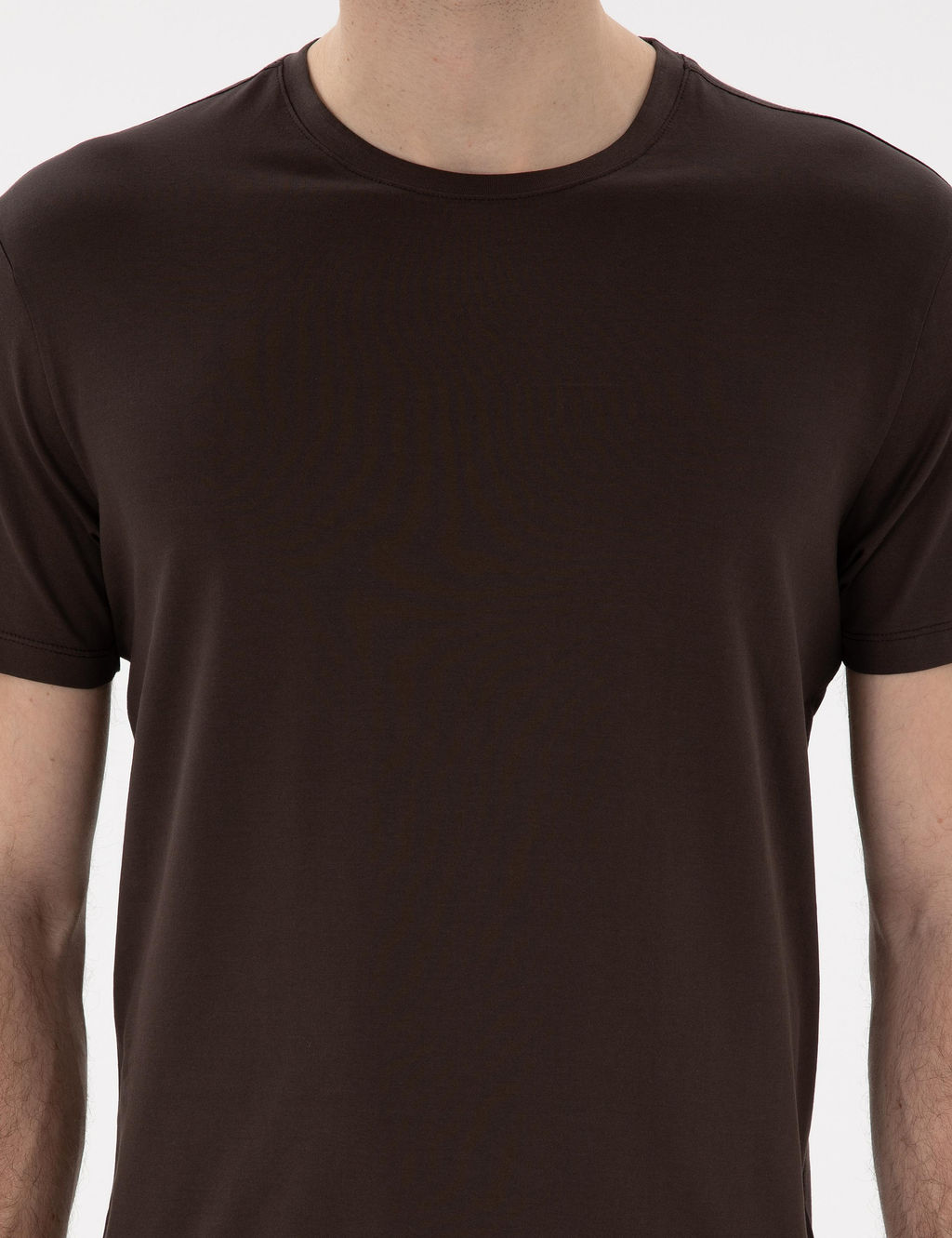 Kahverengi Slim Fit Merserize Basic Ti__rt - Pierre cardin фото 13