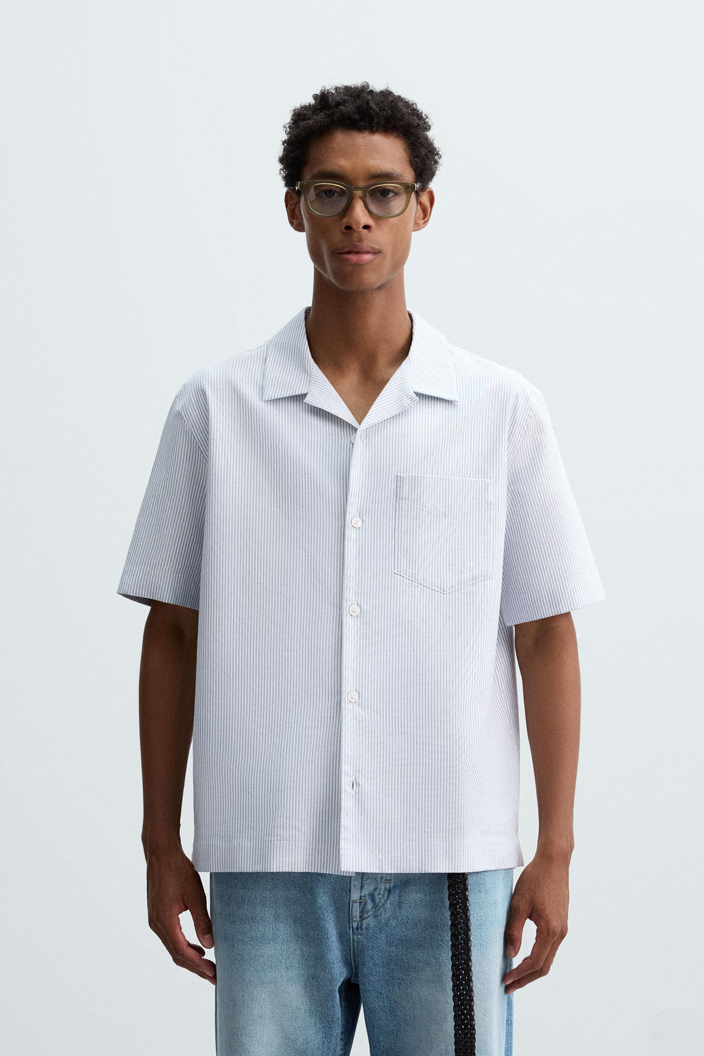 STRIPED OXFORD SHIRT - Zara фото 10