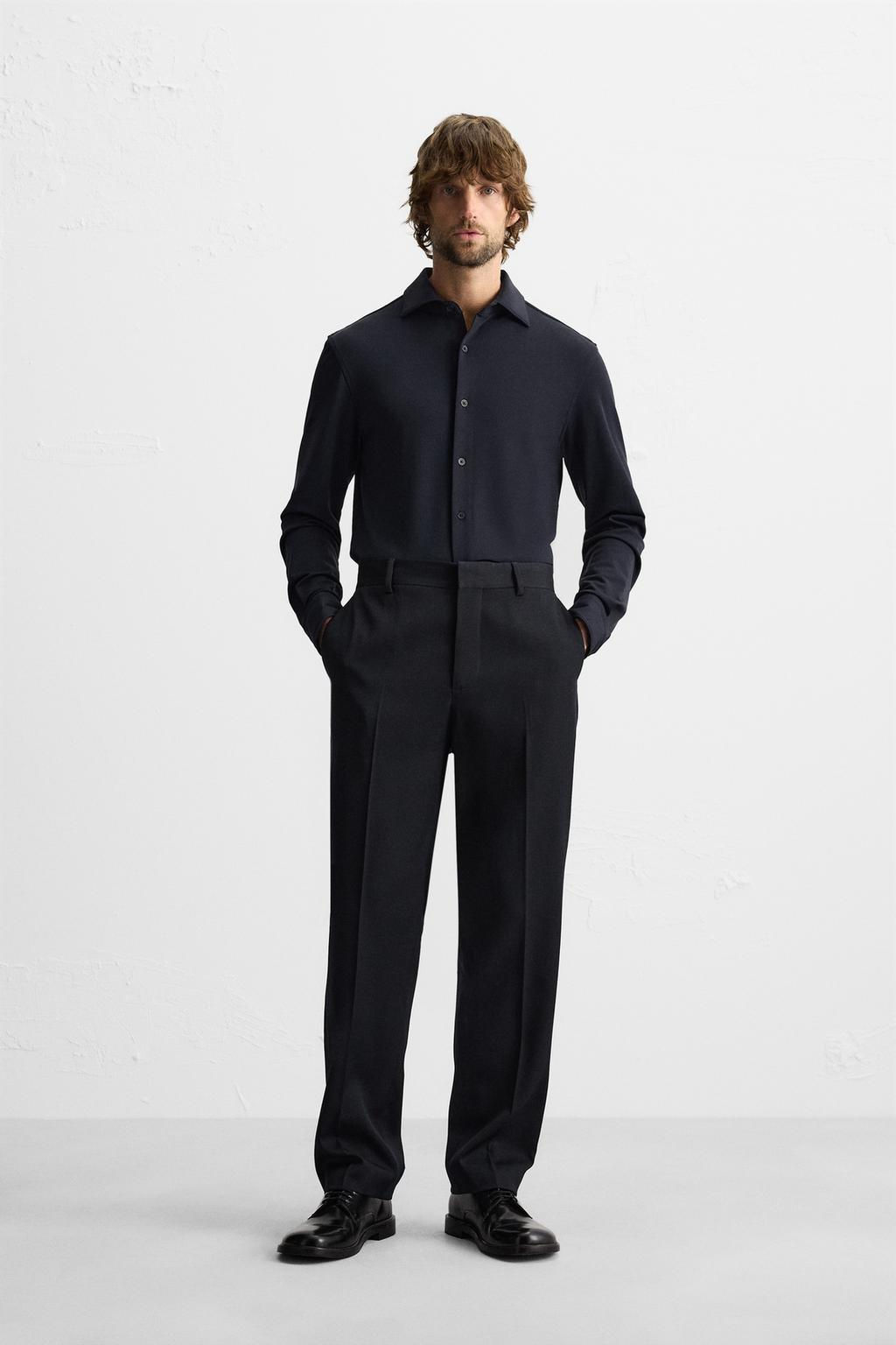 TEXTURED STRETCH SHIRT - Zara фото 10