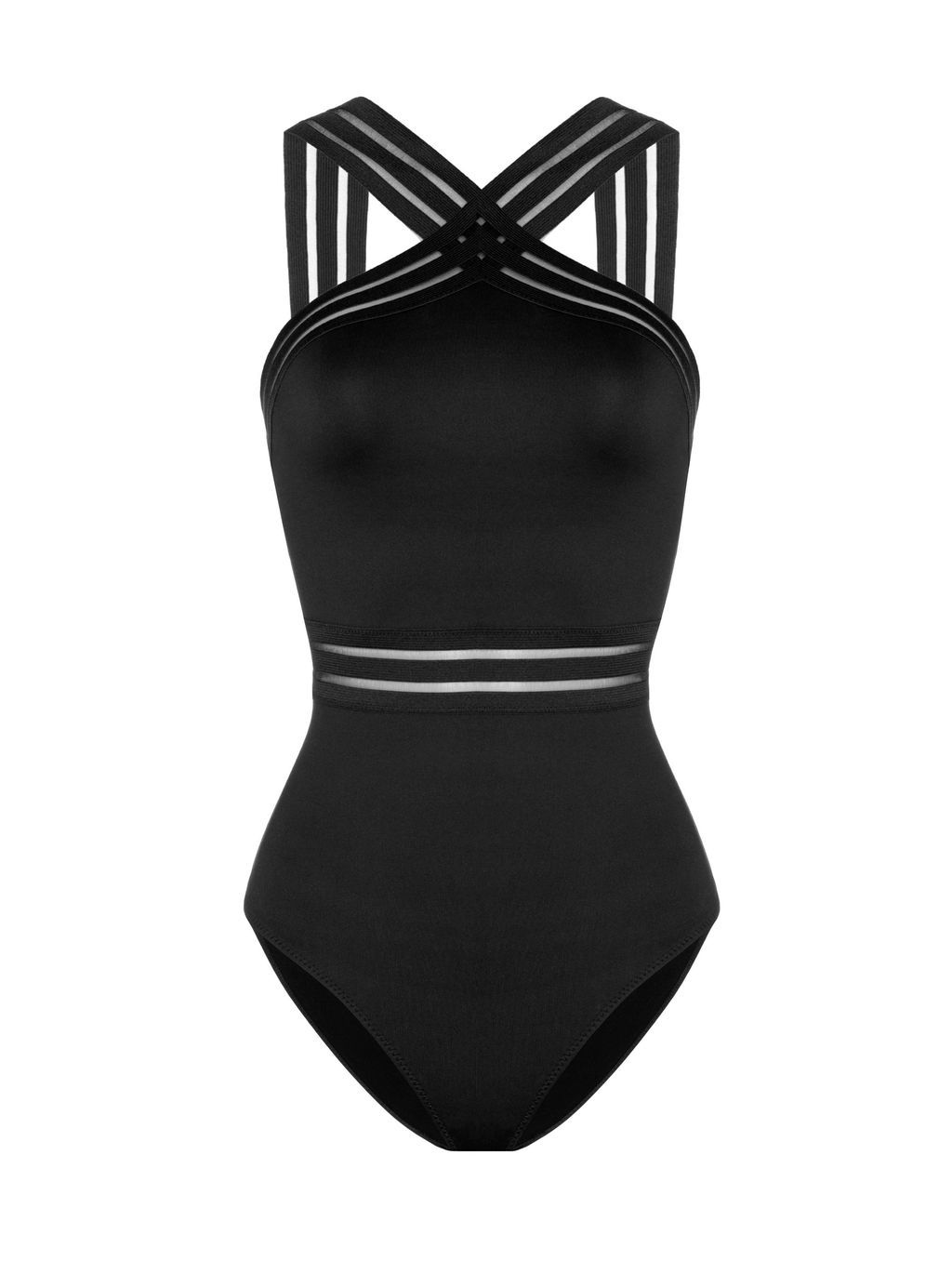 CONTE Купальник слитный с декоративной резинкой MILENA черный - Conte elegant фото 2