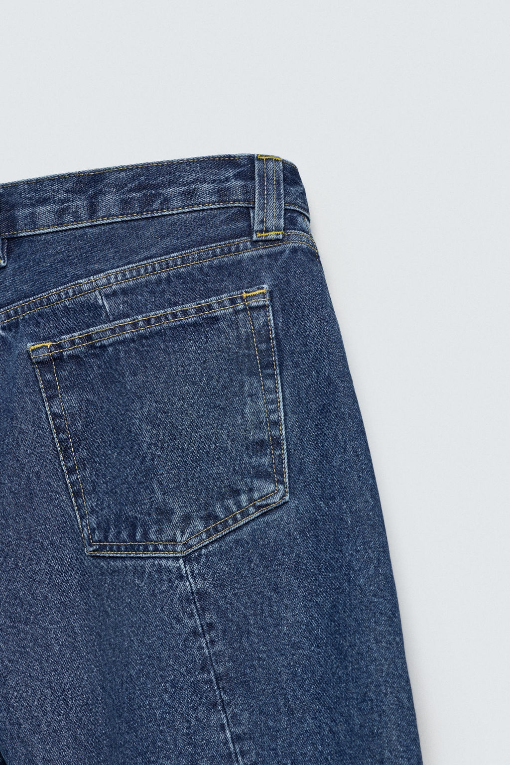 JEANS BARREL FIT COSTURA GIRADA / Azul - Zara фото 11