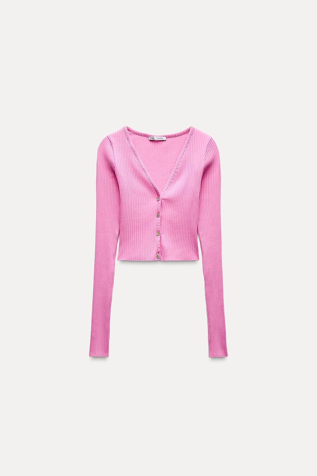 RIBBED CARDIGAN - Zara фото 11