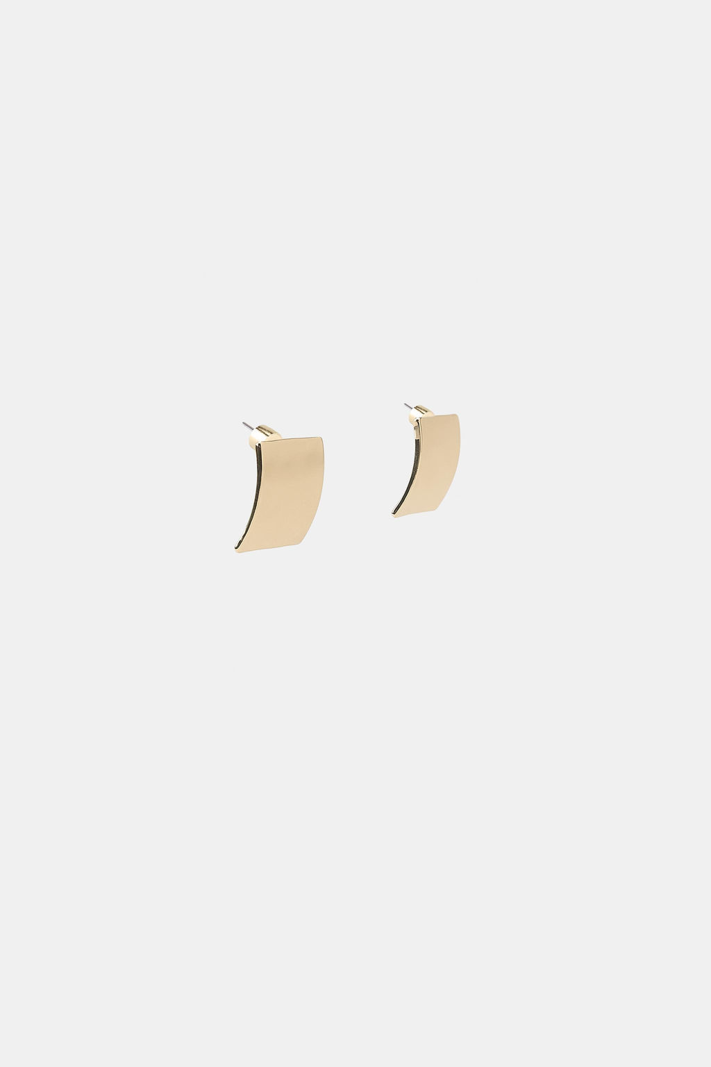 MINIMAL SQUARE EARRINGS - Zara фото 3
