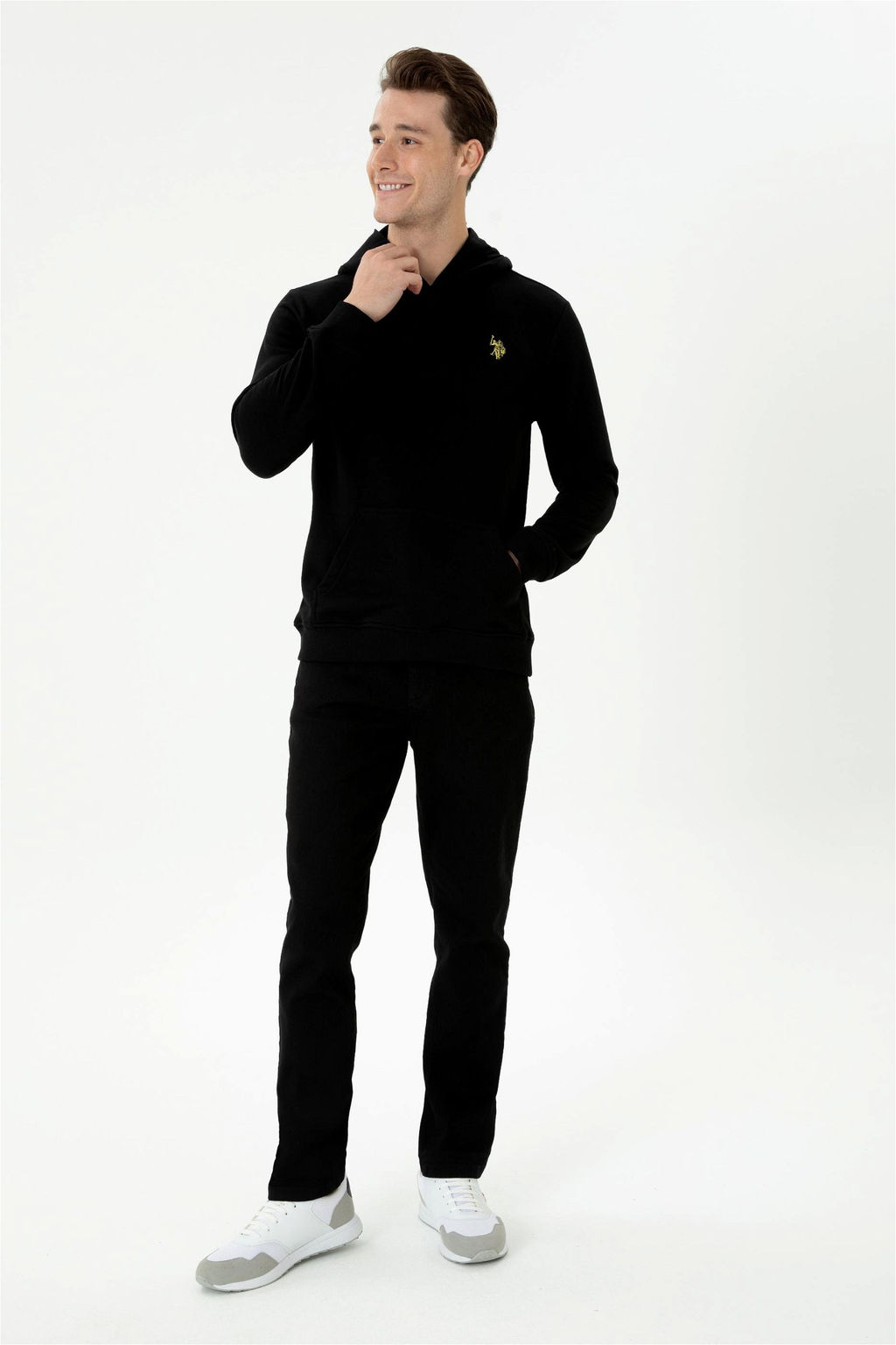 Мужской черный свитшот - U.s. polo assn фото 4