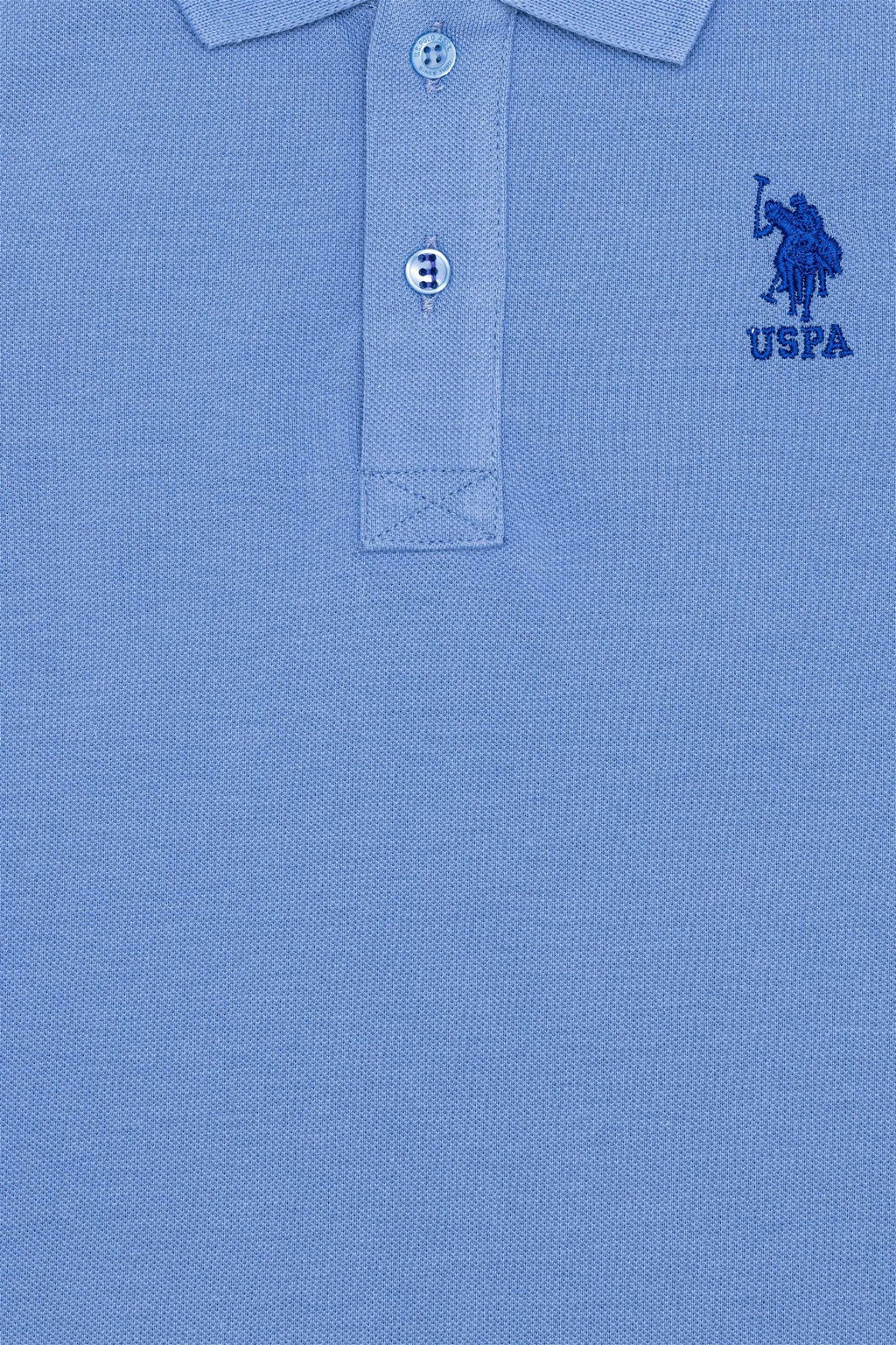 Темно-синяя футболка с воротником поло для мальчиков Basic - U.s. polo assn фото 6