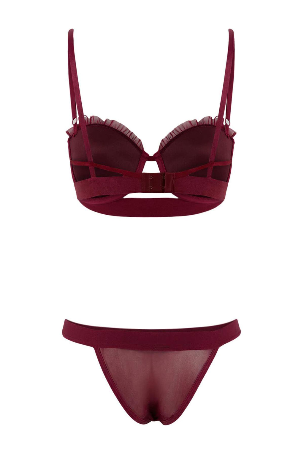 Teen Bordo F_rf_rl_ Push Up __ _ama__r_ Tak_m_ THMSS26CC00026 - Trendyolmilla фото 3