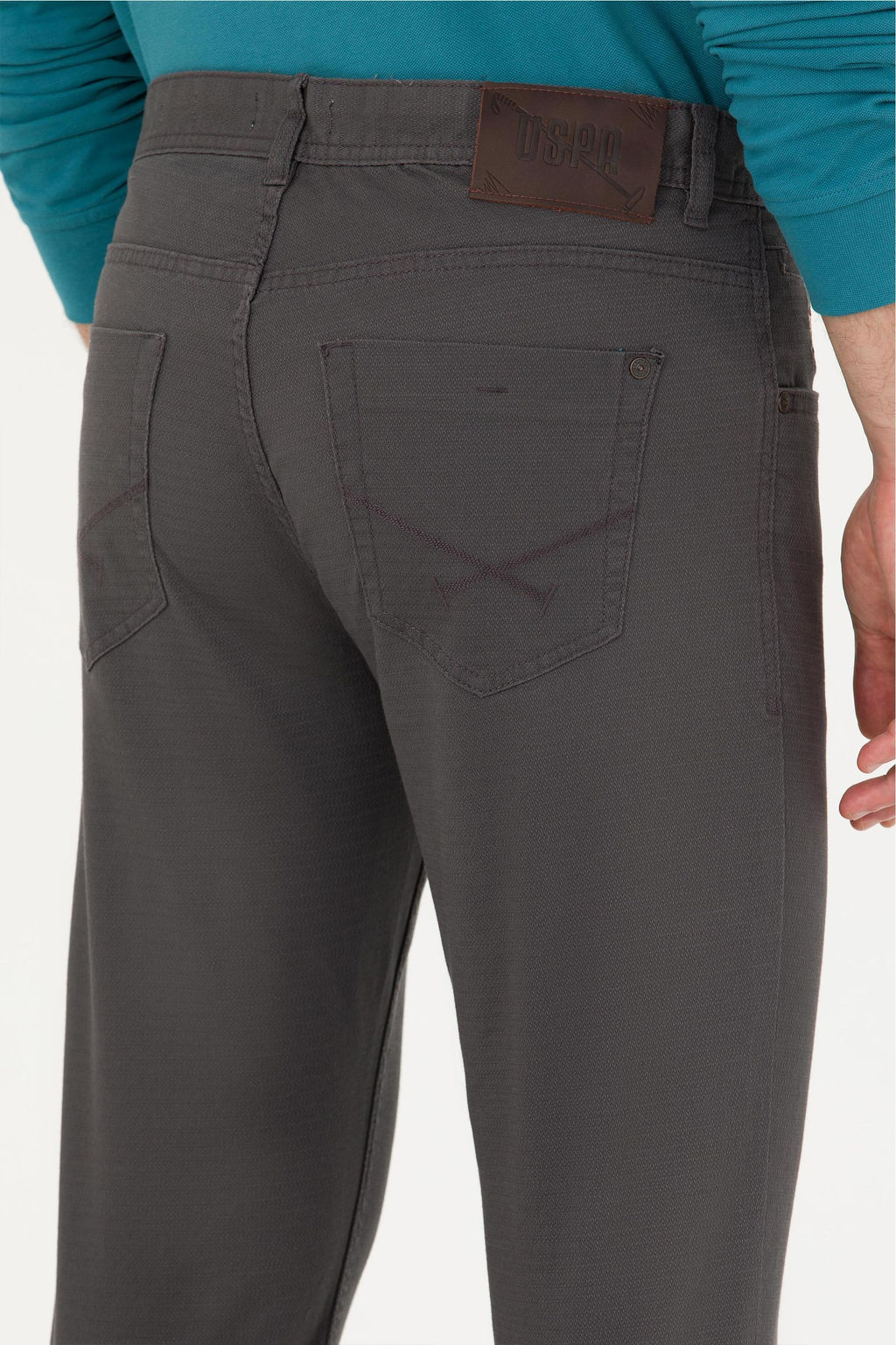 U. S. Polo Assn Мужские брюки из плотной ткани антрацитового цвета - U.s. polo assn фото 21