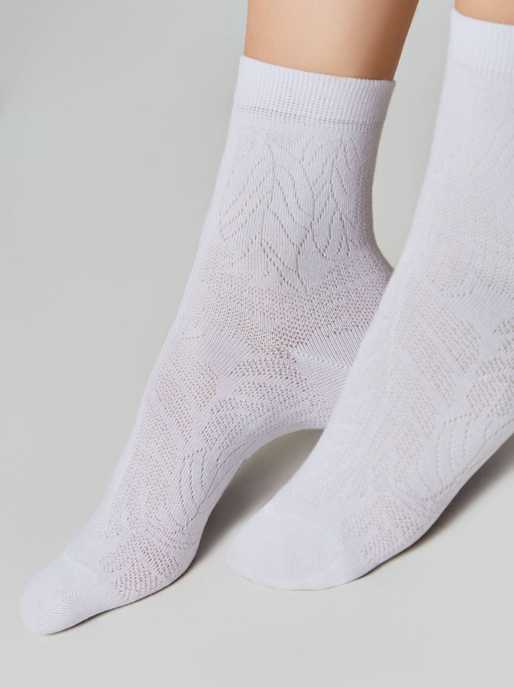 Цена за 2 пары. Носки Классические CONTE CLASSIC Носки женские белый - Conte elegant фото 4