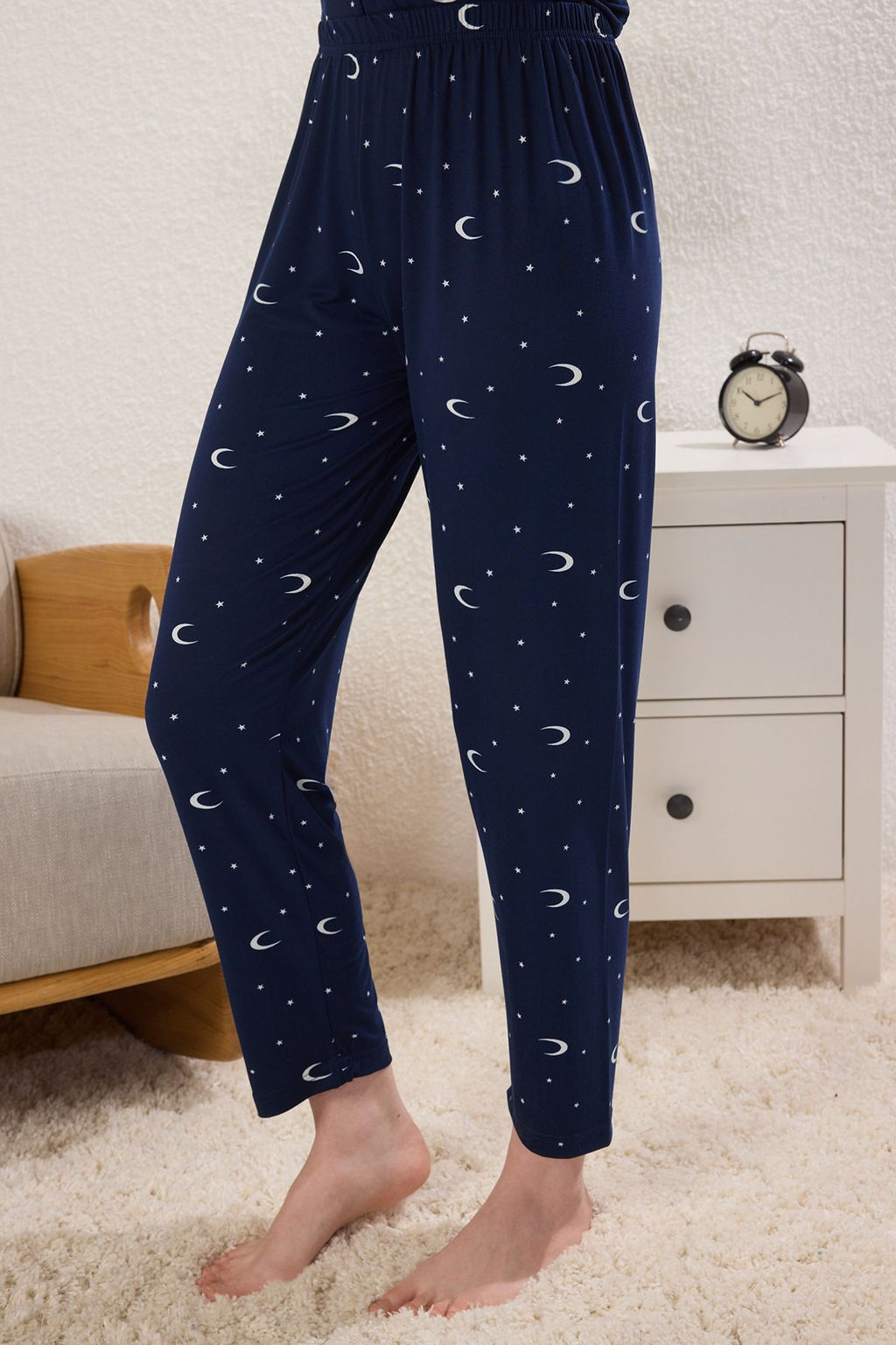 Trendyolmilla Pembe Galaksi Desenli Orme Pijama Tak?m? THMSS25PT00380  фото 3