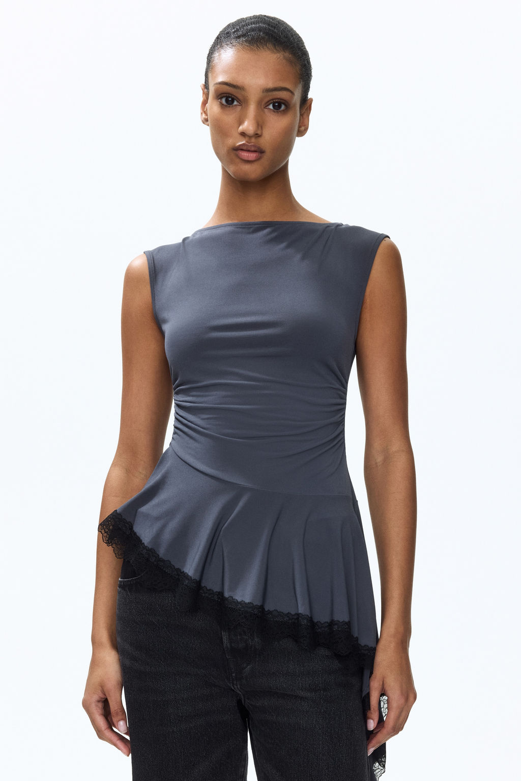 Top con ribete de encaje - H&m фото 7