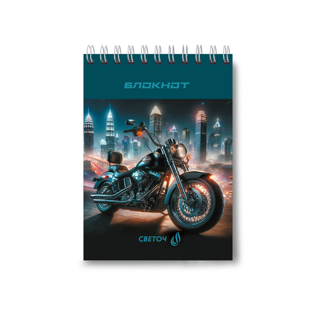 Б120 Светоч Блокнот на гребне A6 60 л. 4 шт. клетка Погнали! 01220  фото 3