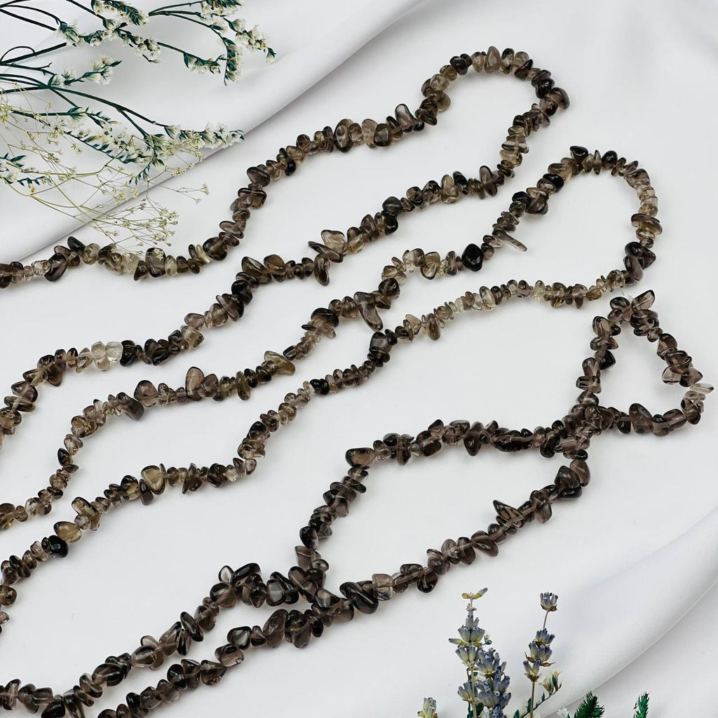 Бусины для украшений из Раухтопаза крошка