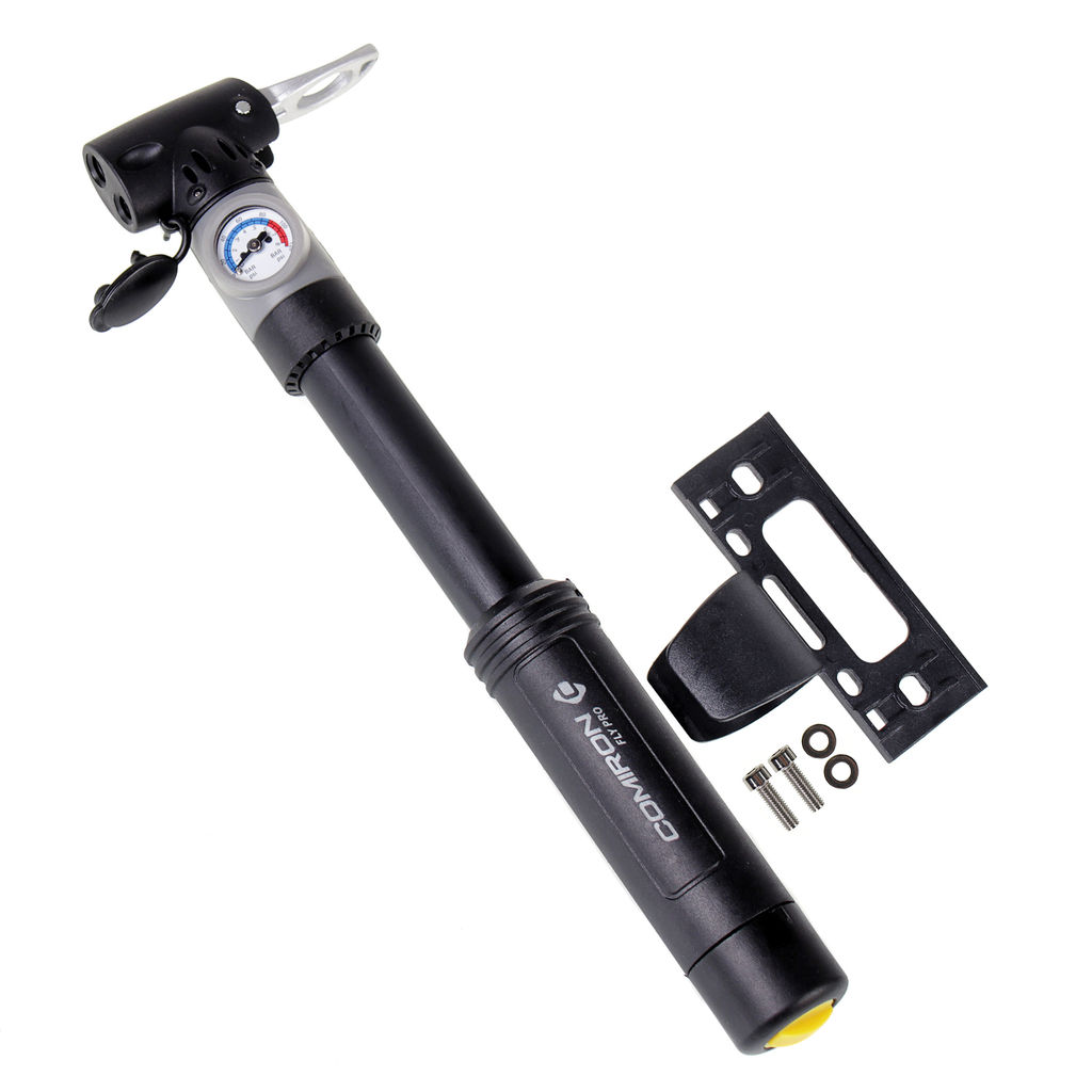 Велонасос COMIRON FLY PRO с манометром, литой суперпрочный ABS корпус-моноблок, алюмиевая клипса, 24,5*240мм, 7 бар. шток сталь 8 мм /уп 100/ - ГалеонТрейд фото 8