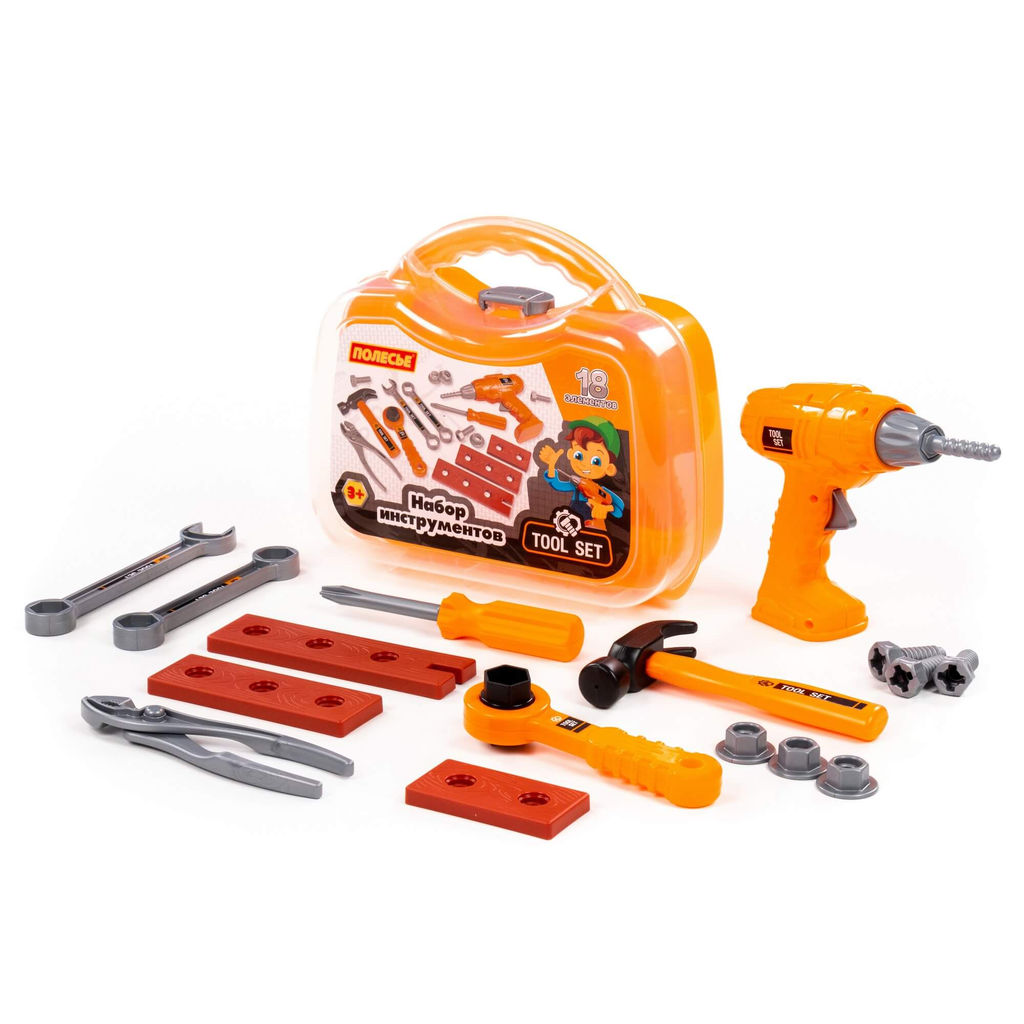 Набор инструментов №36 (18 элементов) (в чемоданчике малом) - Полесье фото 2