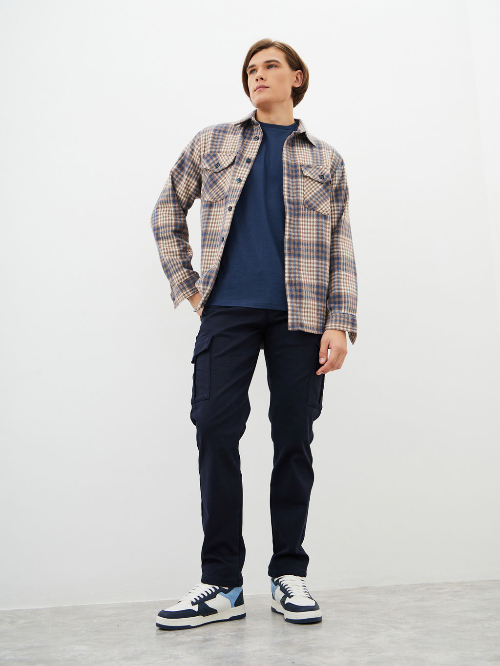 Мужские джинсы Карго утеплённые - Mossmore фото 34