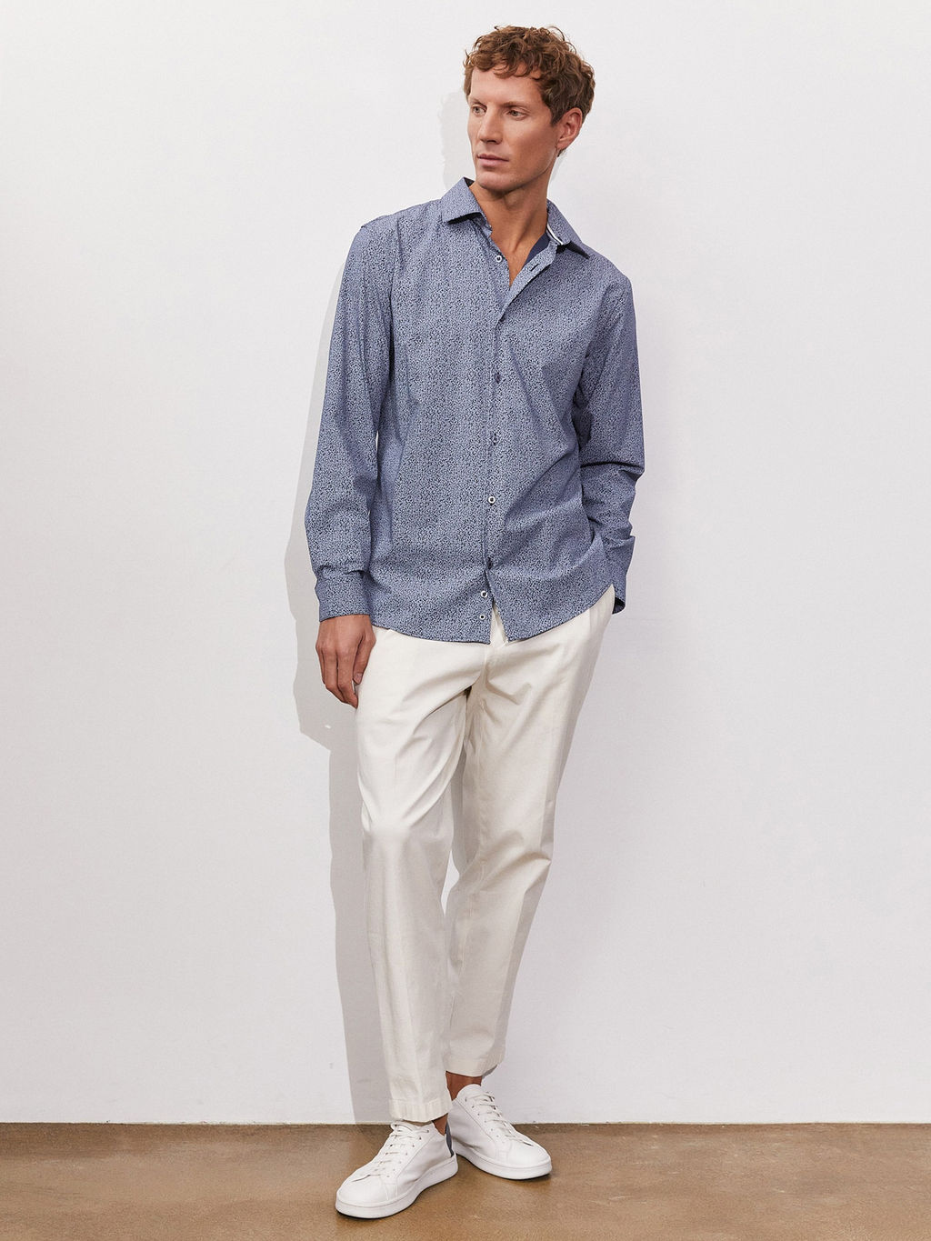 Сорочка мужская длинный рукав GREG 213/237/0047/ZN/1p STRETCH_V  фото 5