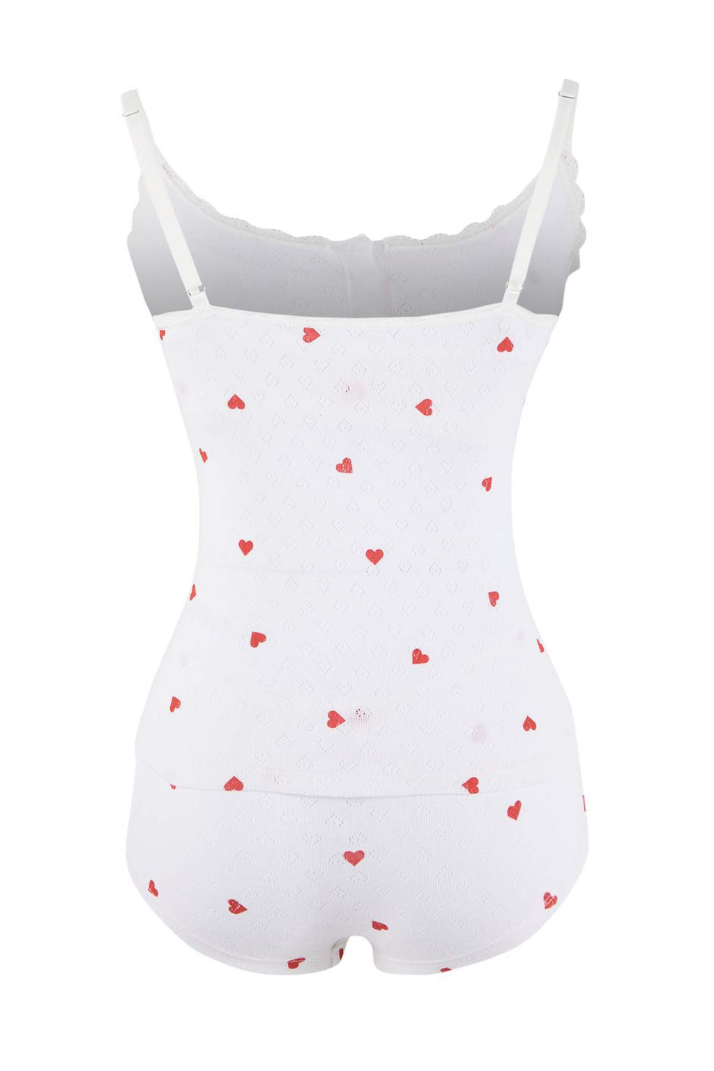 Beyaz Pointel Kalpli 3lu Kaps?z Ic Camas?r? Tak?m? THMSS26CC00007 - Trendyolmilla фото 3