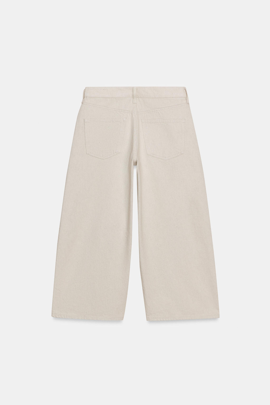 JEANS ZW COLLECTION CULOTTE TIRO MEDIO / Piedra - Zara фото 8