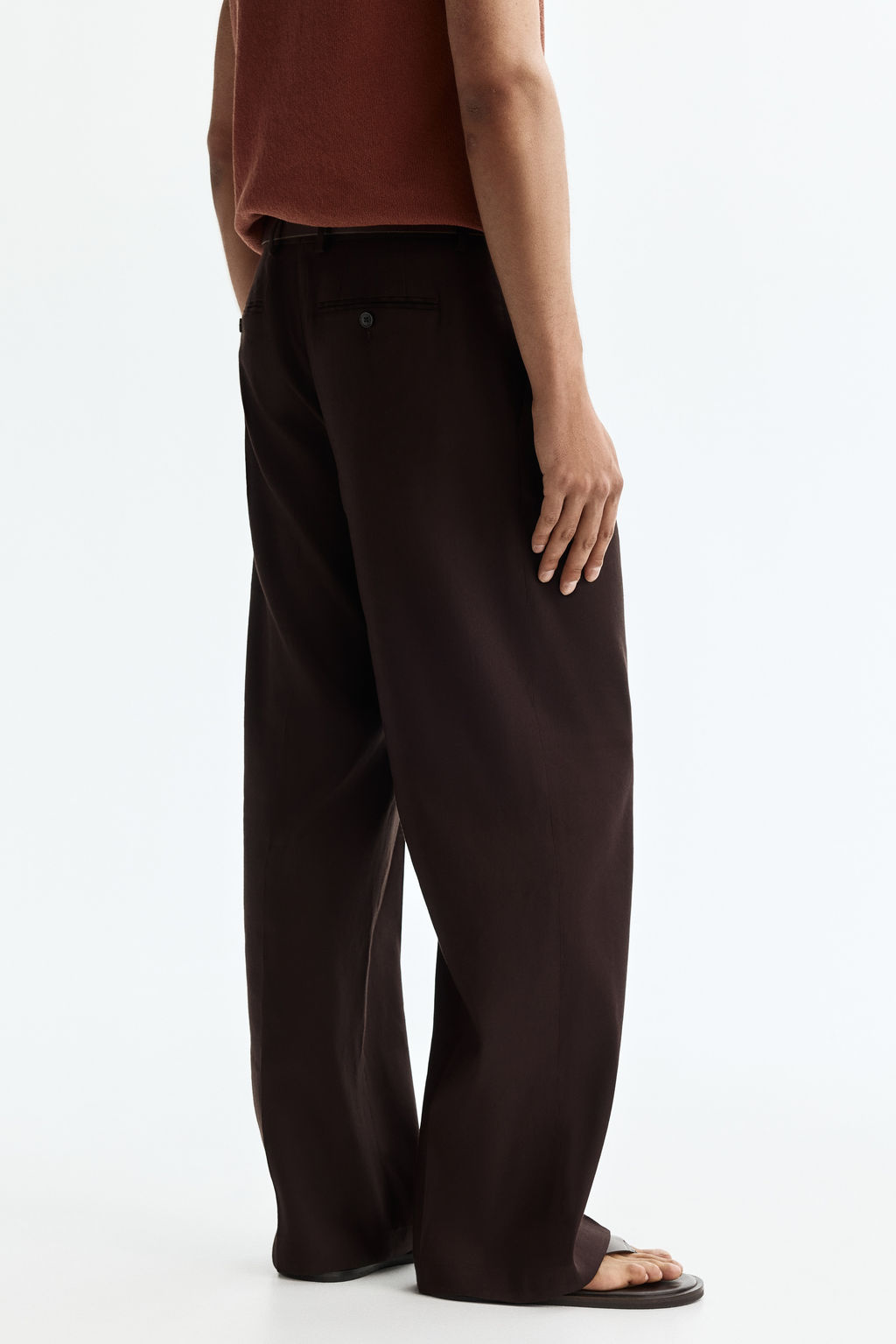 Pantal?n sastre en mezcla de lino Relaxed Fit - H&m фото 8