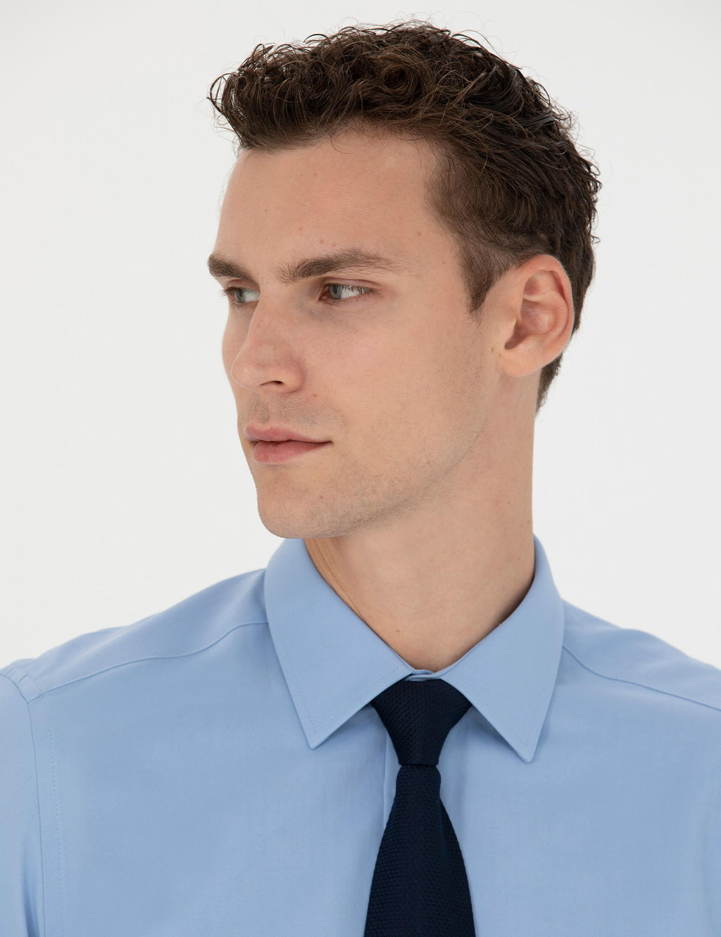 Mavi Slim Fit Uzun Kollu Basic G_mlek