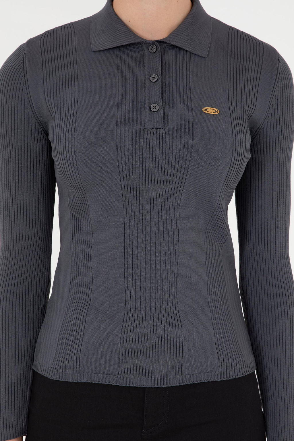 Женский свитер антрацитового цвета Неожиданная скидка в корзине - U.s. polo assn фото 6