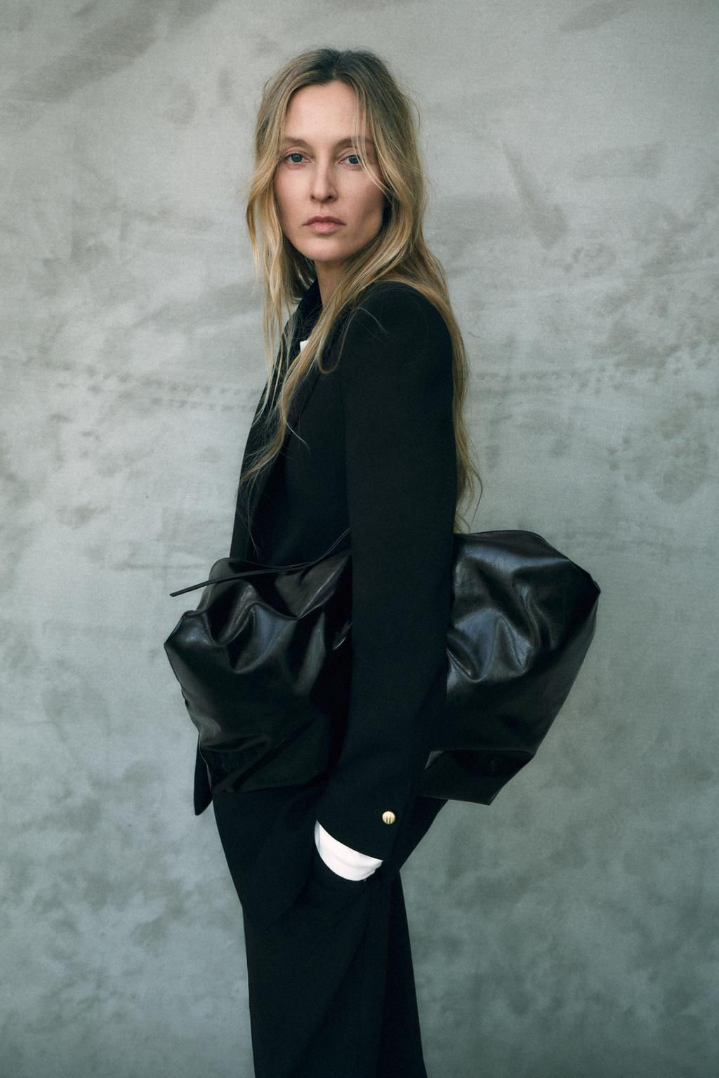 LONG BLAZER WITH SHOULDER PADS - Zara фото 4