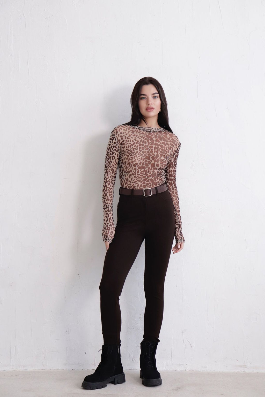 11165 Джеггинсы кофейные - Martichelli фото 2