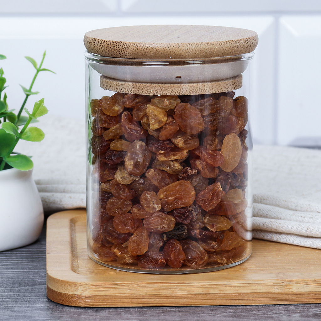 Банка для хранения бамбуковая крышка d-60/82 мм 250 мл / GT-35-11 /уп 200/