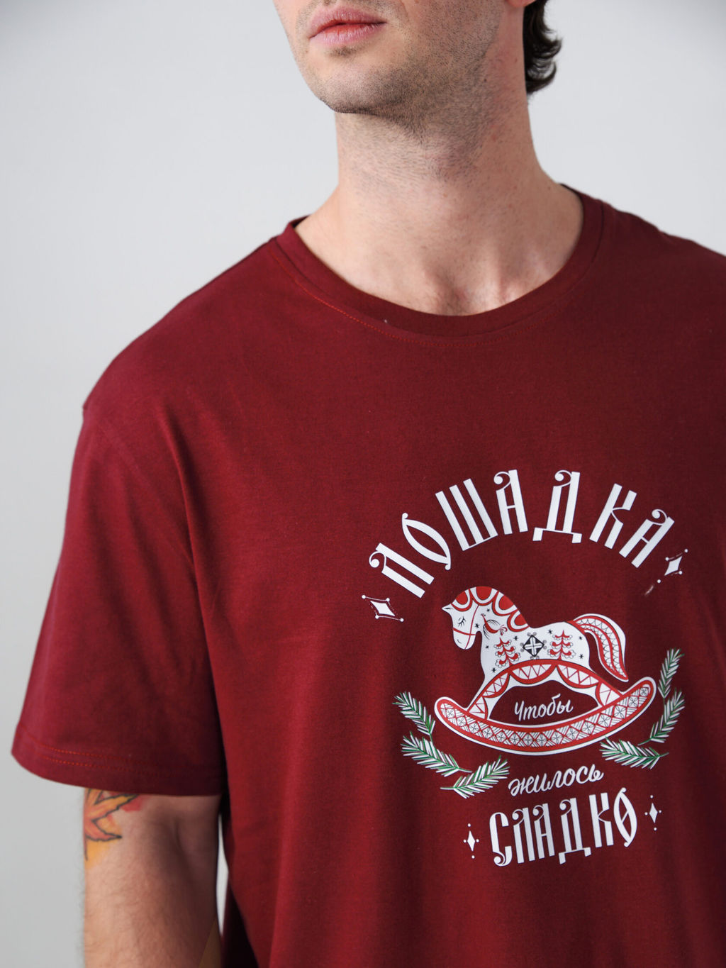 Пижама 100% хлопок мужская Лошадка - Оптима фото 7