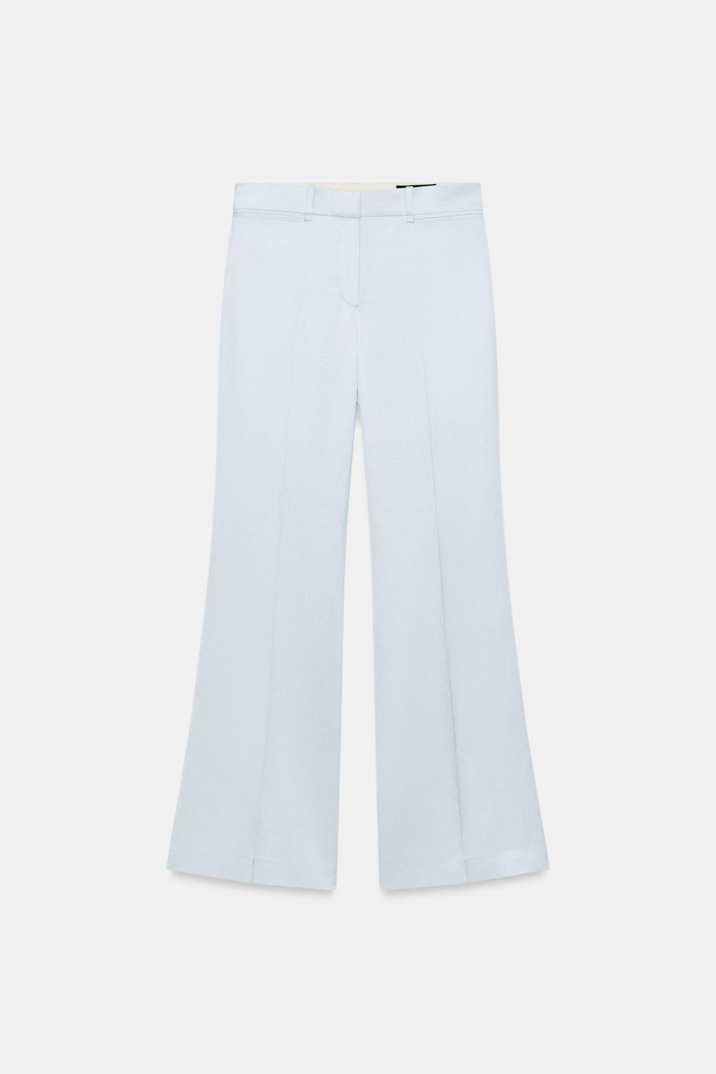 PANTAL?N FLARE CON LINO ZW COLLECTION / Azul claro - Zara фото 4