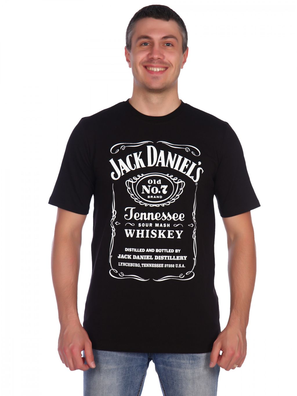 МТ0438-3 Футболка мужская Виски кулирка черный - АстраТекстиль фото 2