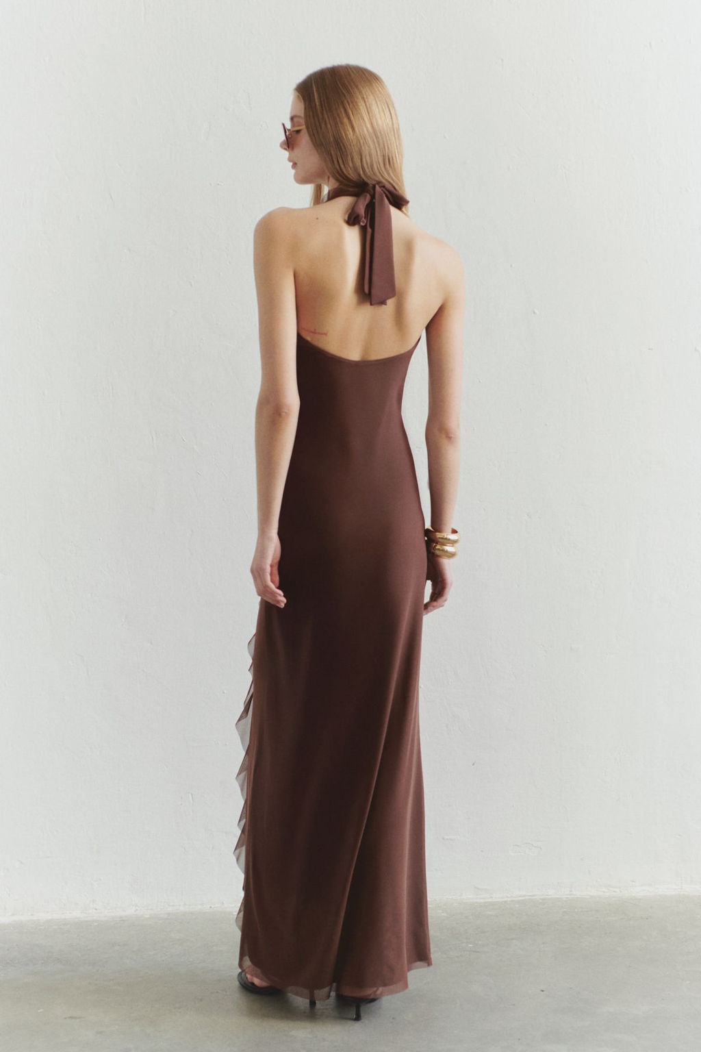 TRENDYOLMILLA Limited Edition Ac?k Sar? F?rf?rl? Astarl? Tul Abiye Elbise TPRSS25AE00063  фото 10