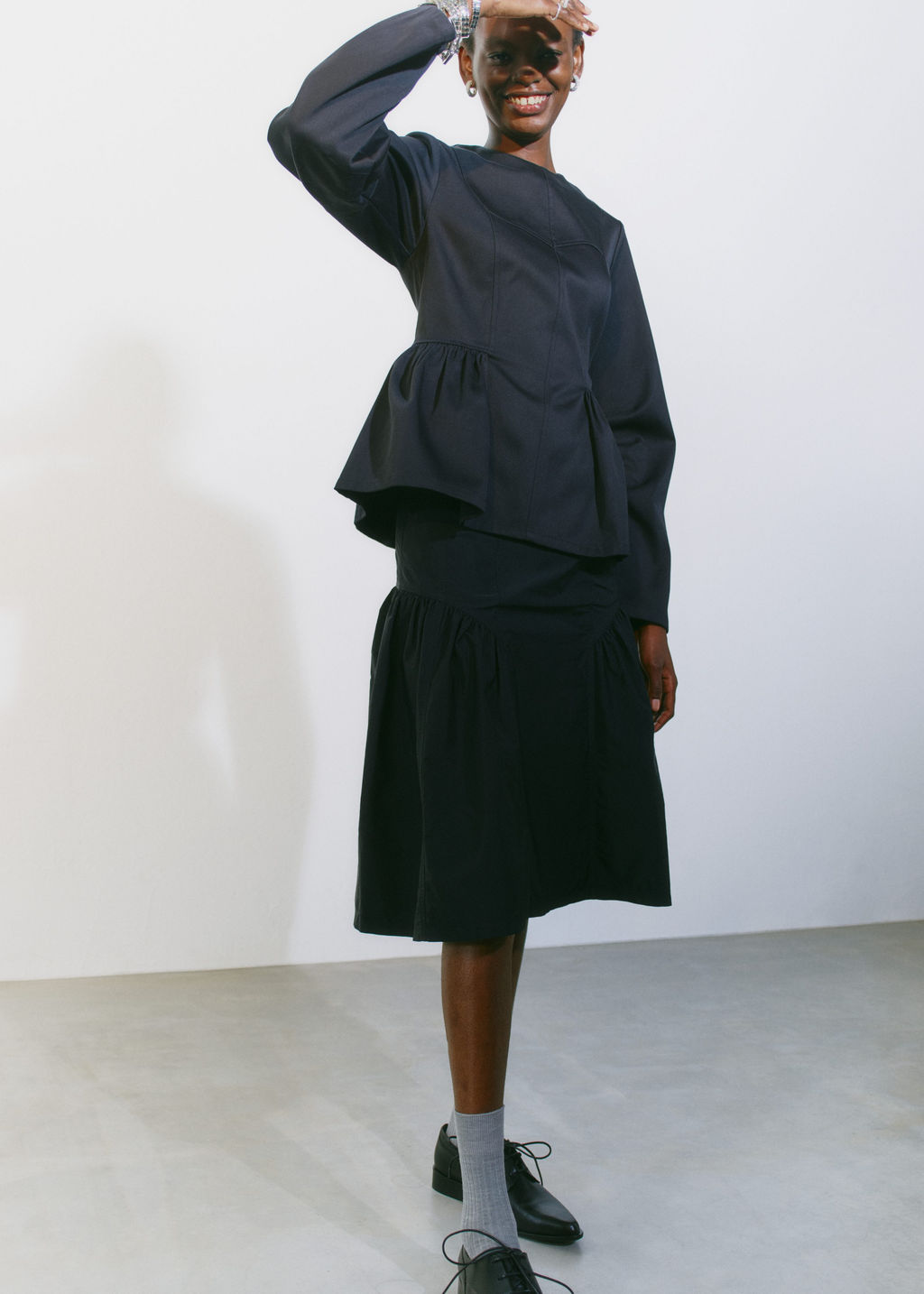 Top peplum de algod?n - H&m фото 6