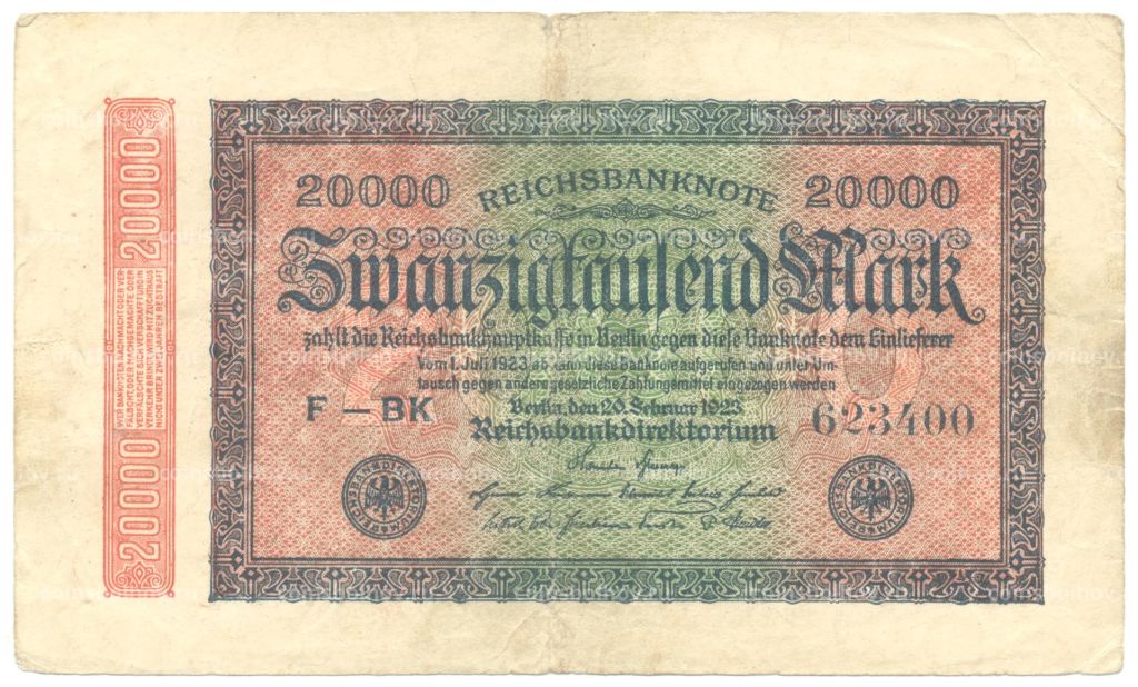20000 марок 1923 года Германия