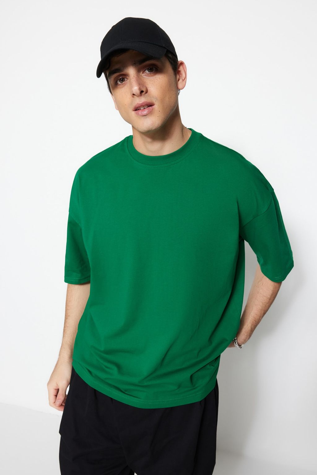 TRENDYOL MAN Lacivert Oversize/Genis Kesim %100 Pamuklu S?rt Bask?l? K?sa Kollu T-Shirt TMNSS23TS00168 - Trendyolmilla фото 15