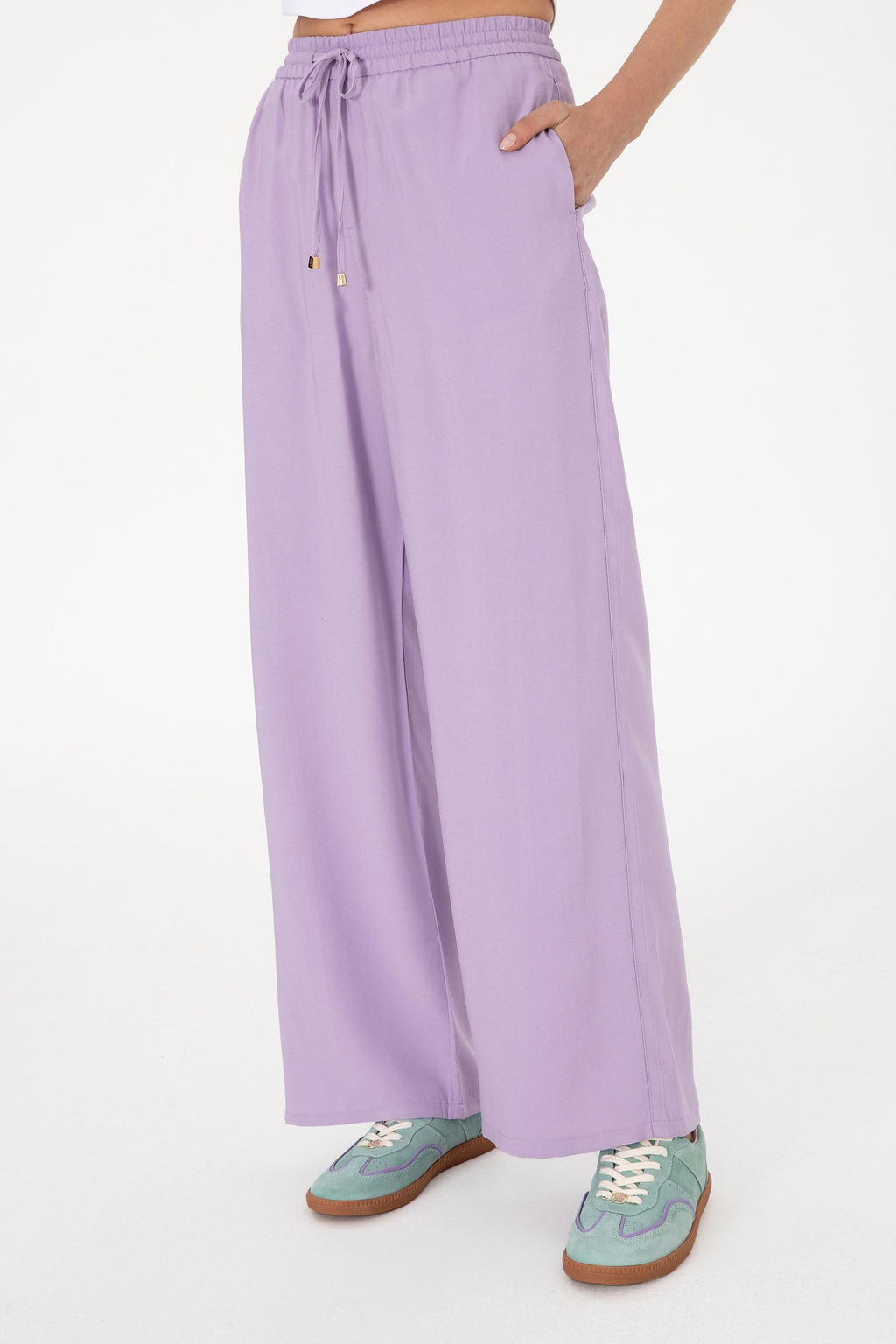 Kad_n Lila Kanvas Pantolon Sepette S_rpriz _ndirim - U.s. polo assn фото 2