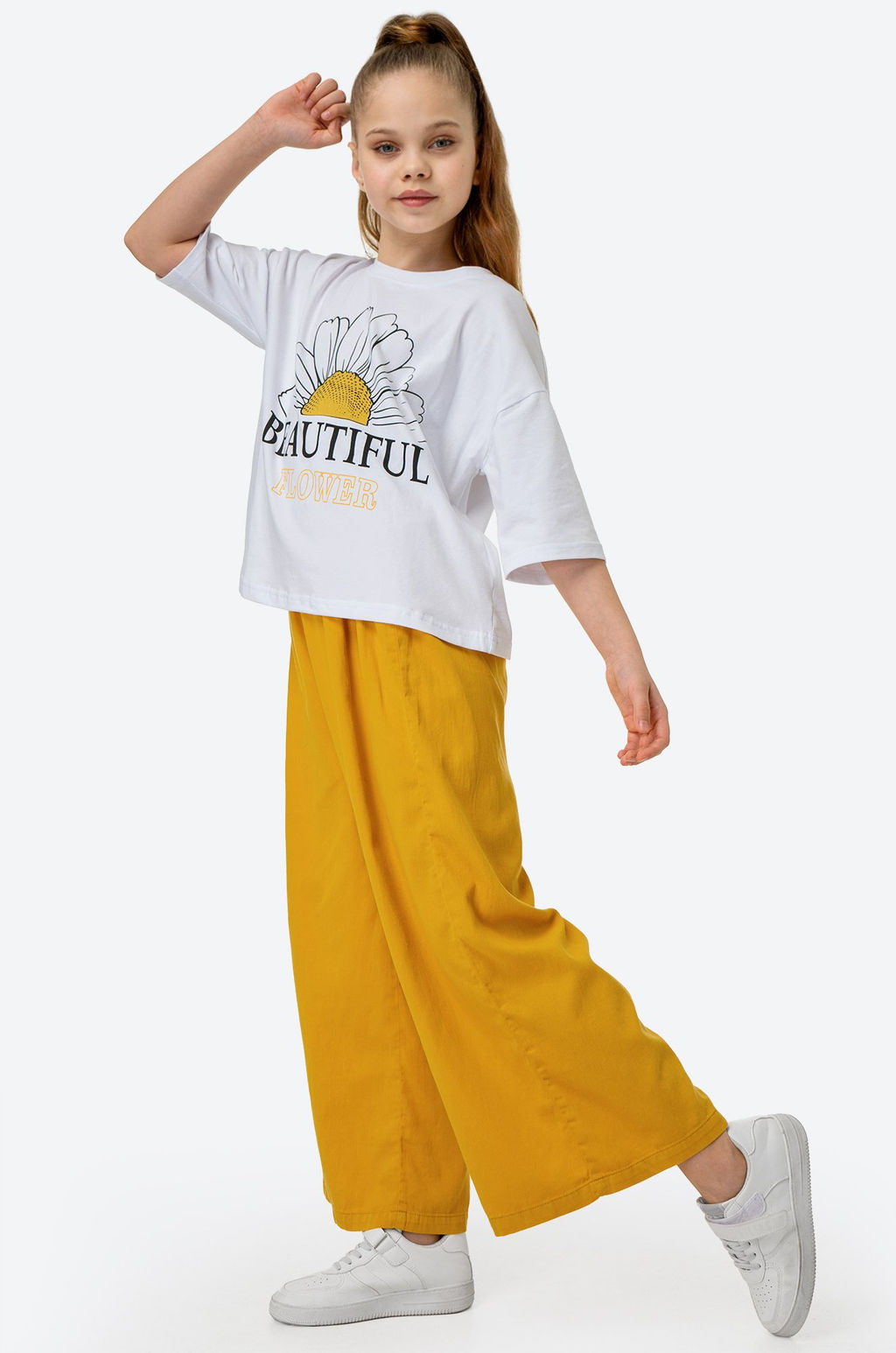 Костюм для девочки с брюками палаццо Bonito  фото 22