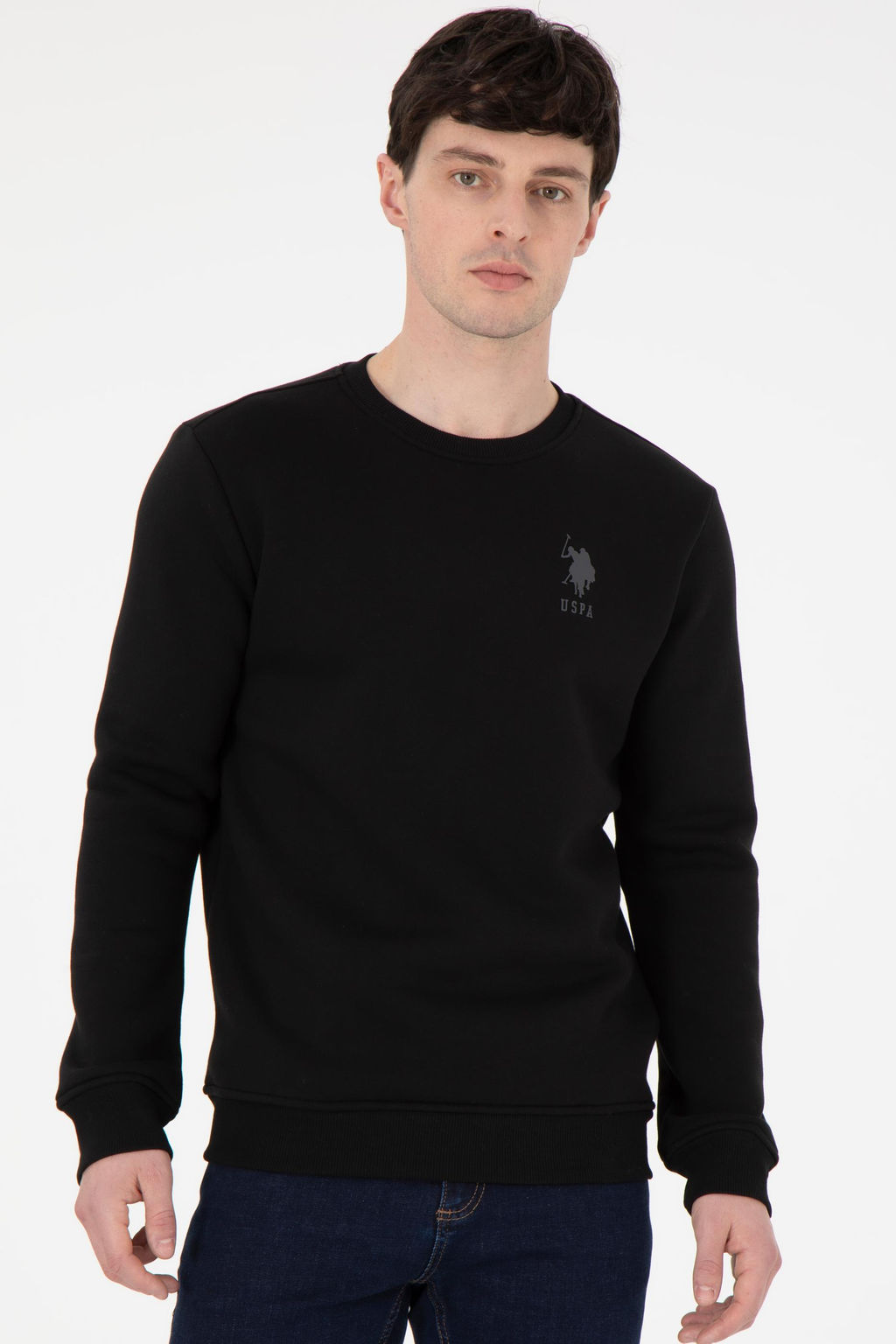 Мужской черный свитшот Неожиданная скидка в корзине - U.s. polo assn фото 10