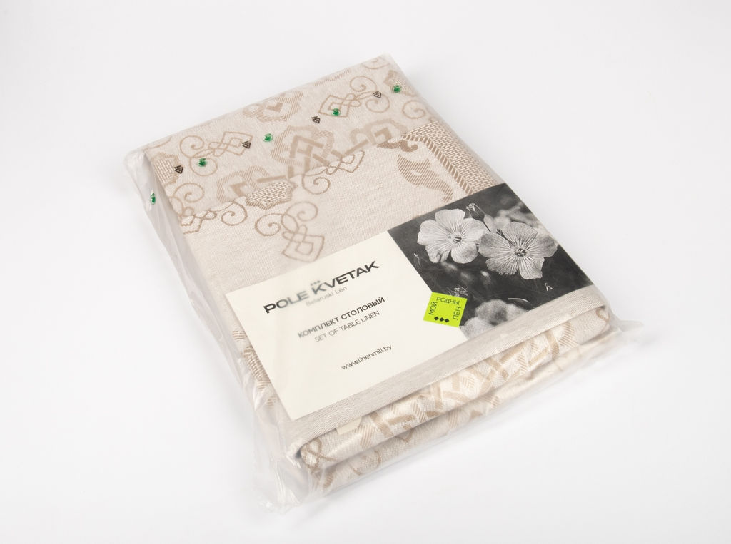 24С9-ШР/уп. Комплект столовый 153*153 + 6 салф. 49*49 "Новгород-2" цв. 133 рис. 129