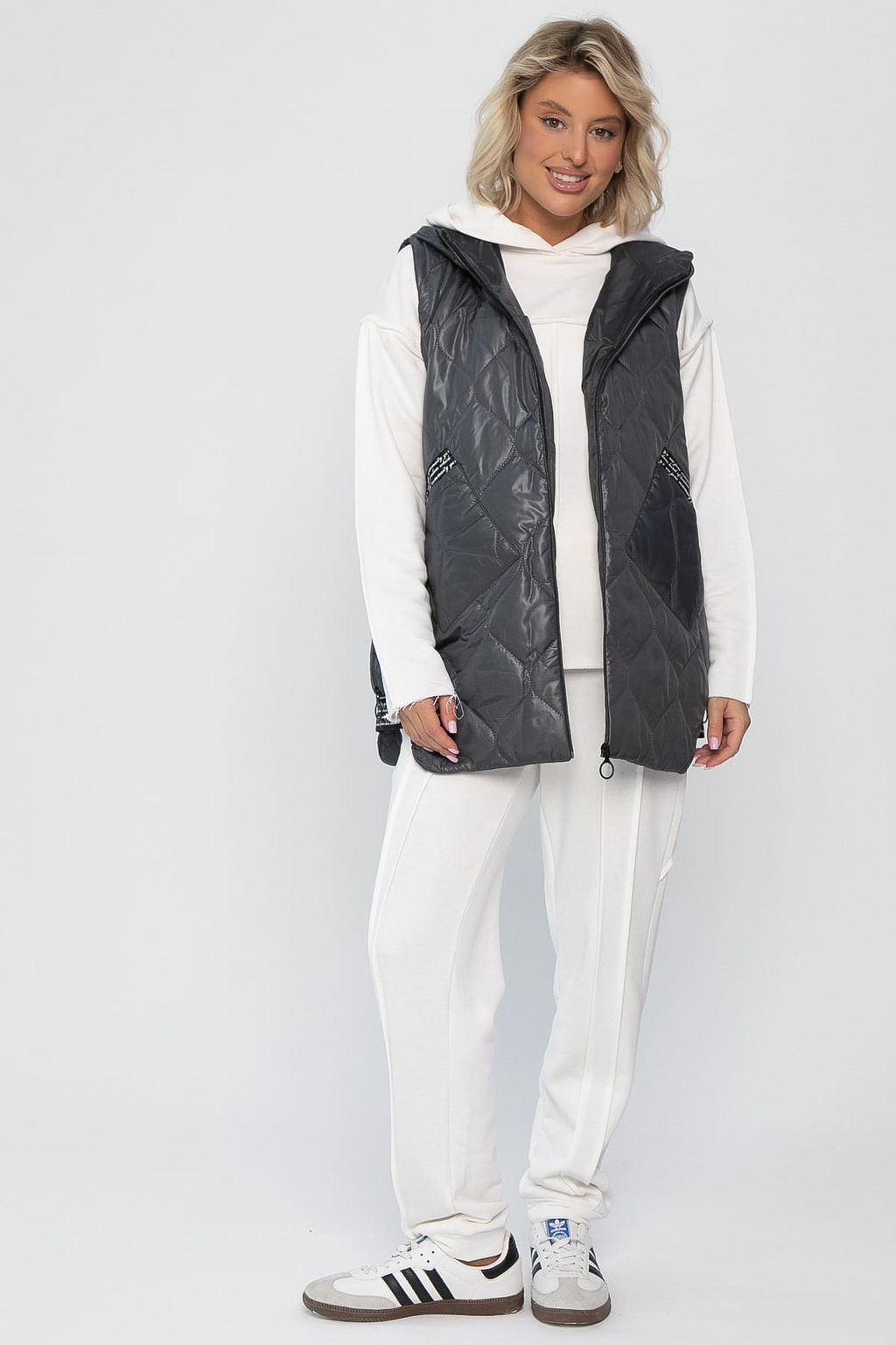 Костюм хлопковый Эко-стиль (белый) К14287-4М - Lt collection фото 11