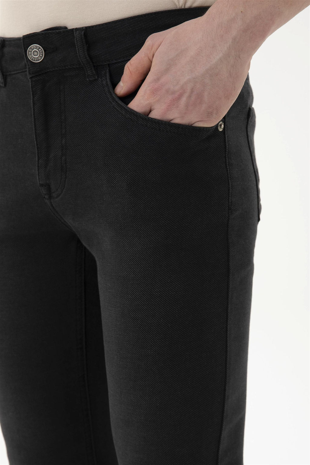 Мужские черные джинсовые брюки - U.s. polo assn фото 6
