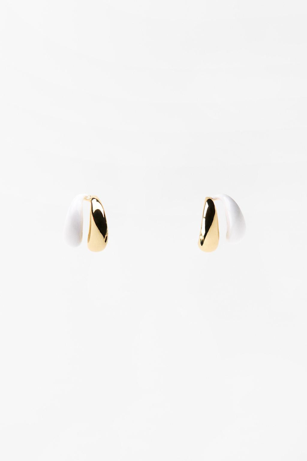 DOUBLE EAR CUFF EARRINGS - Zara фото 3