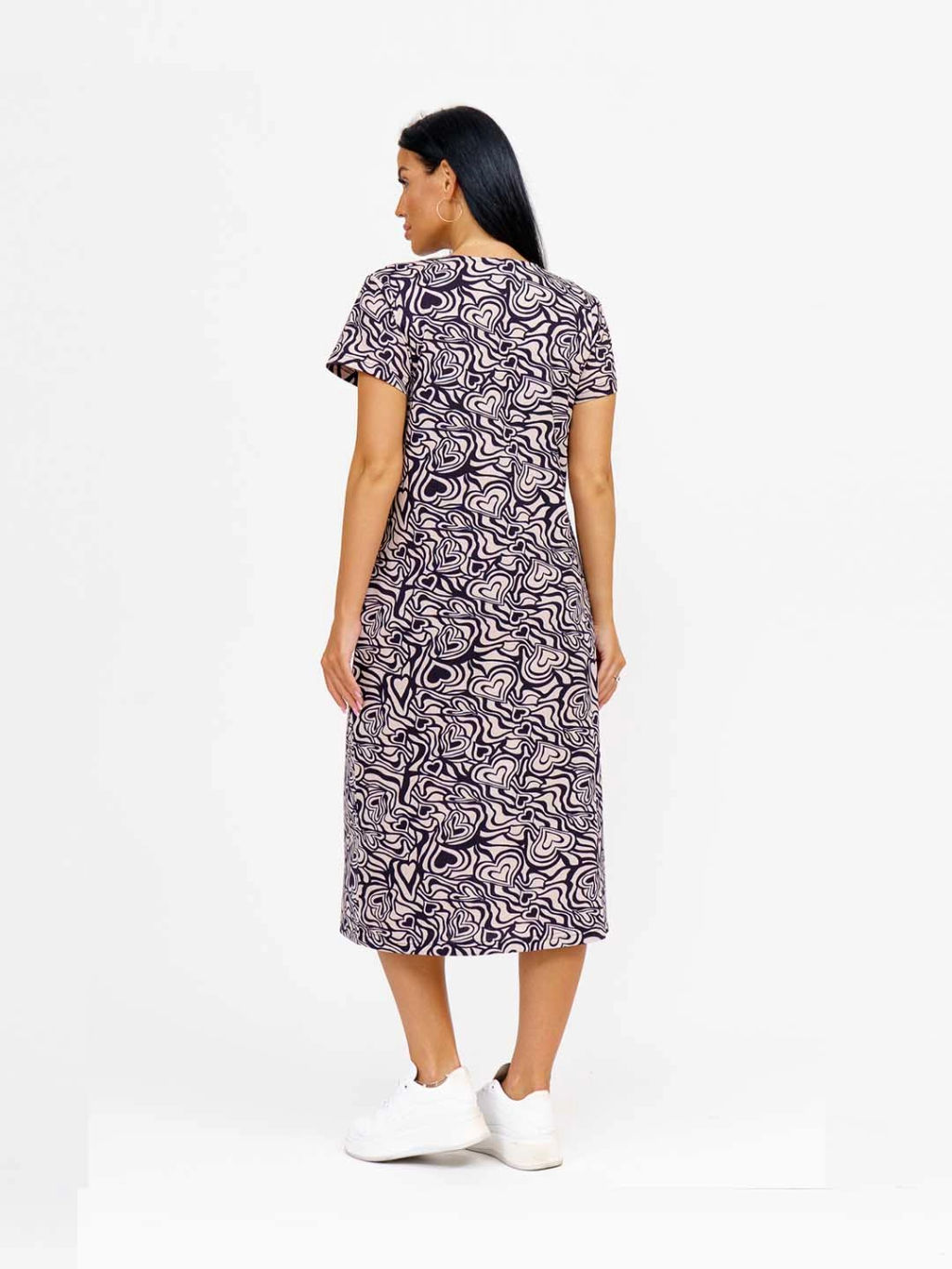 Платье женское, цвет бежевый черный