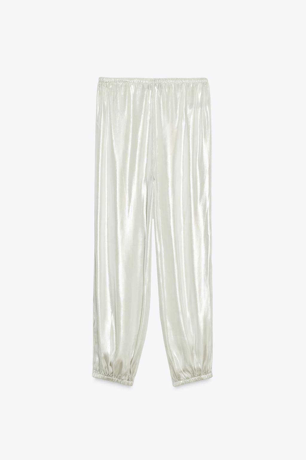 FOIL SAROUEL TROUSERS - Zara фото 6