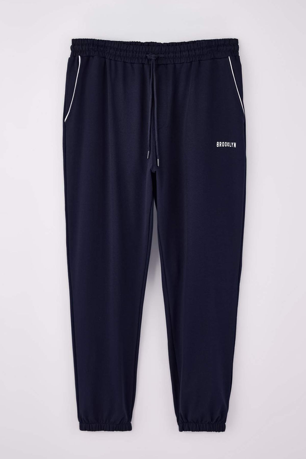 Siyah Buyuk Beden Regular Fit Bask?l? Biyeli Lastik Paca Esofman Alt? TMNSS26AJ00001 - Trendyolmilla фото 5