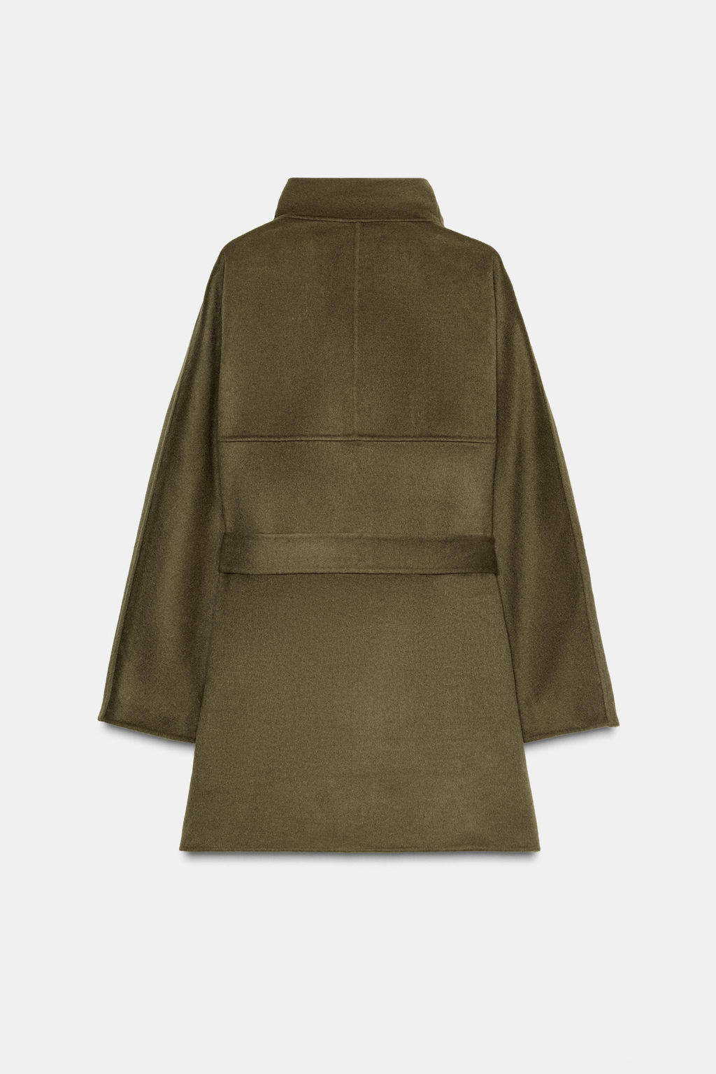 HIGH-NECK WOOL BLEND COAT ZW COLLECTION - Zara фото 3