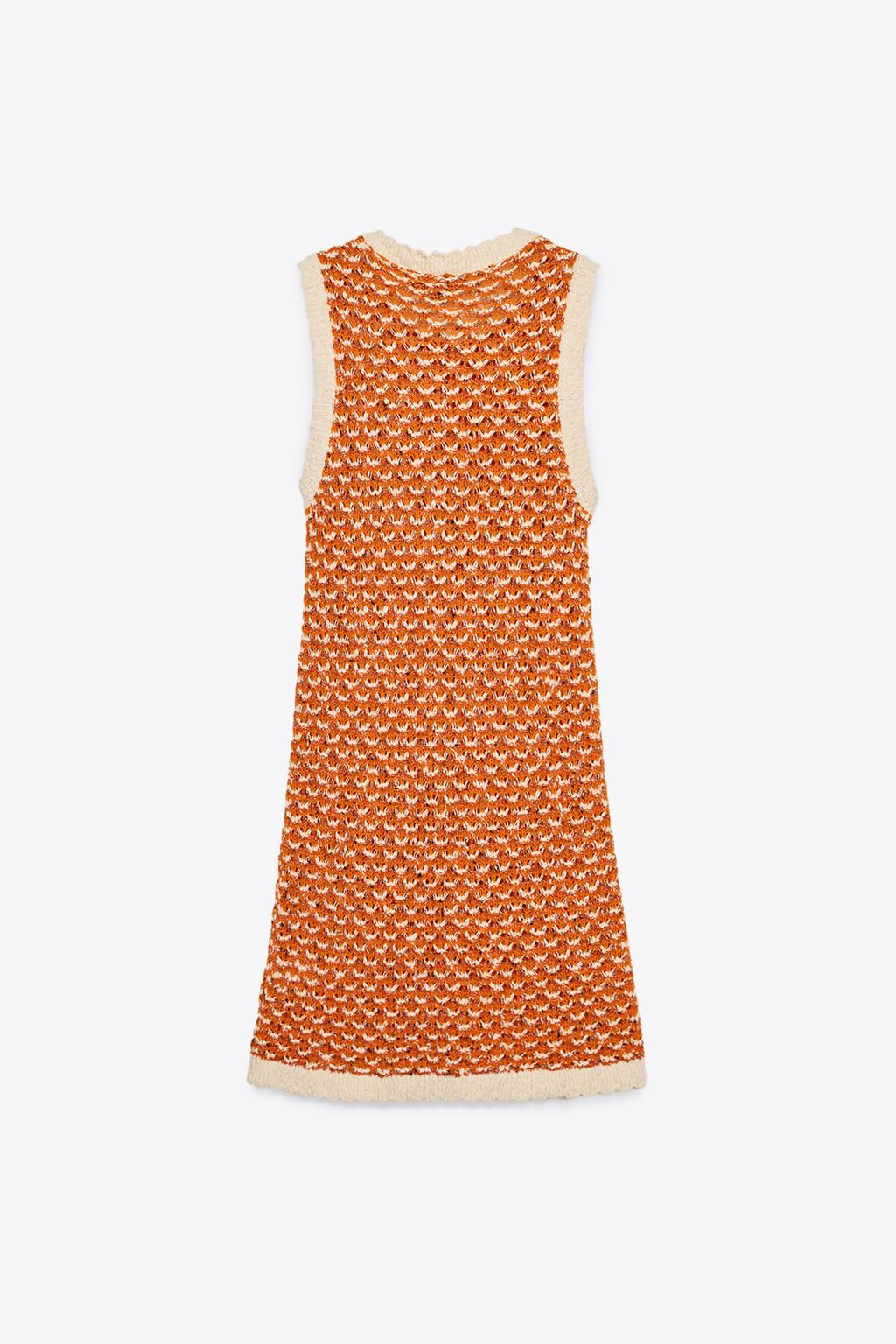 STRUCTURED KNIT MINI DRESS - Zara фото 7